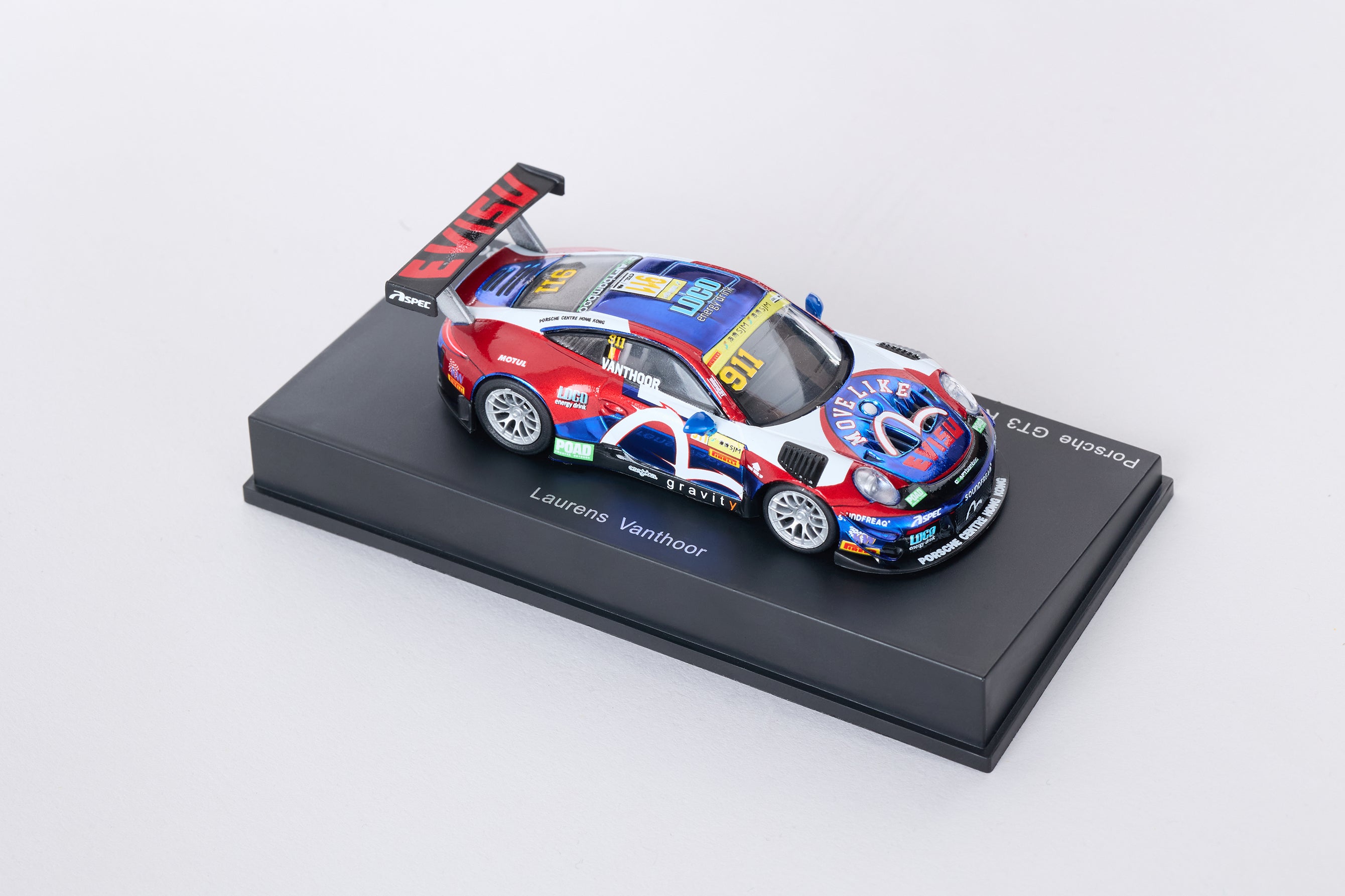 EVISU X PORSCHE GT3 R 1:64 モデルカー