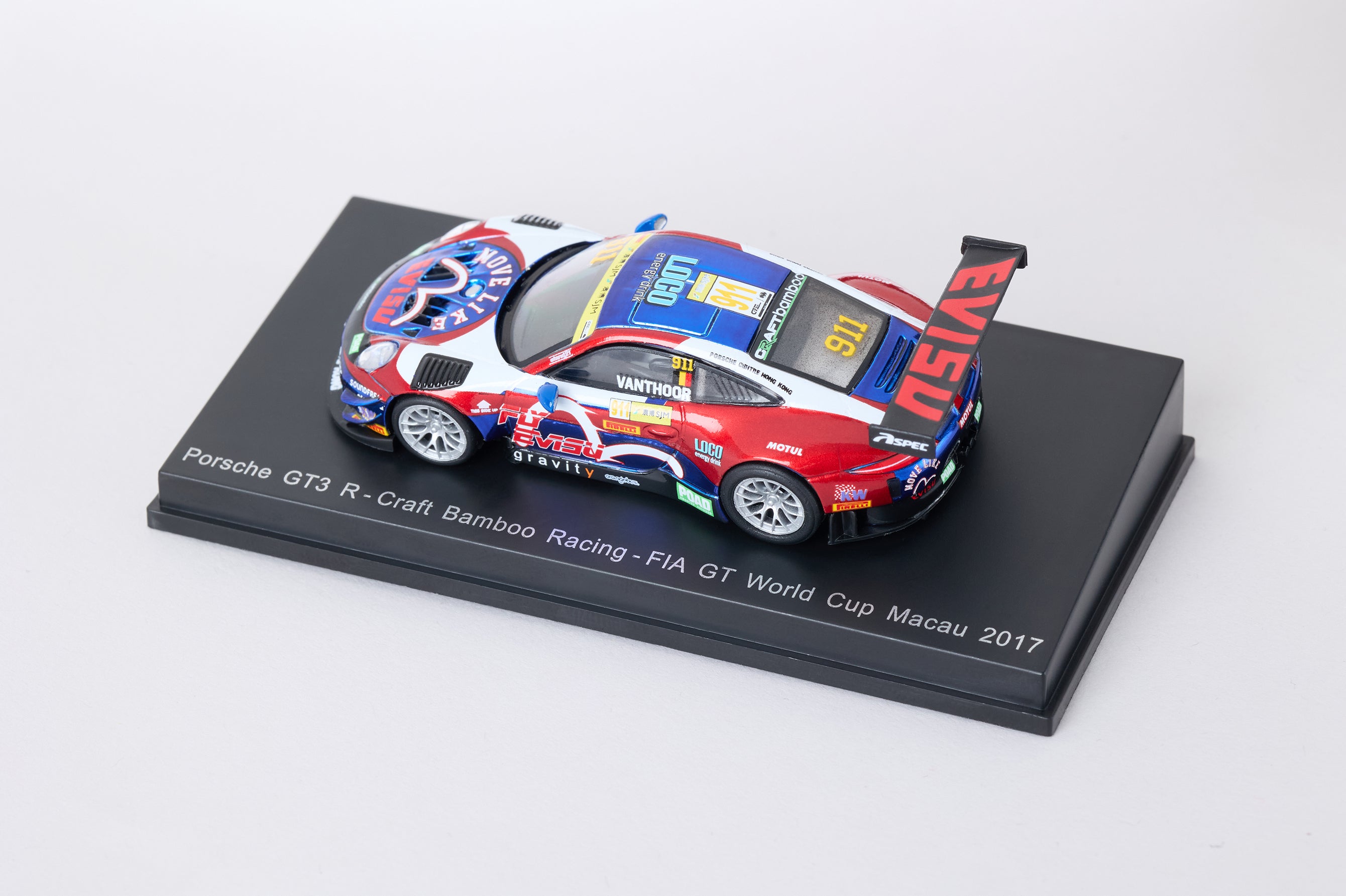 EVISU X PORSCHE GT3 R 1:64 モデルカー
