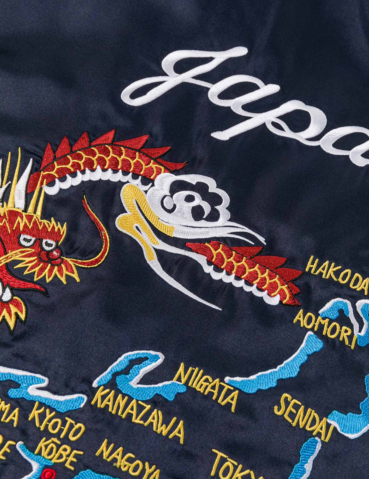 EVISUアーカイブ刺繍レギュラーフィットパッドスカジャン