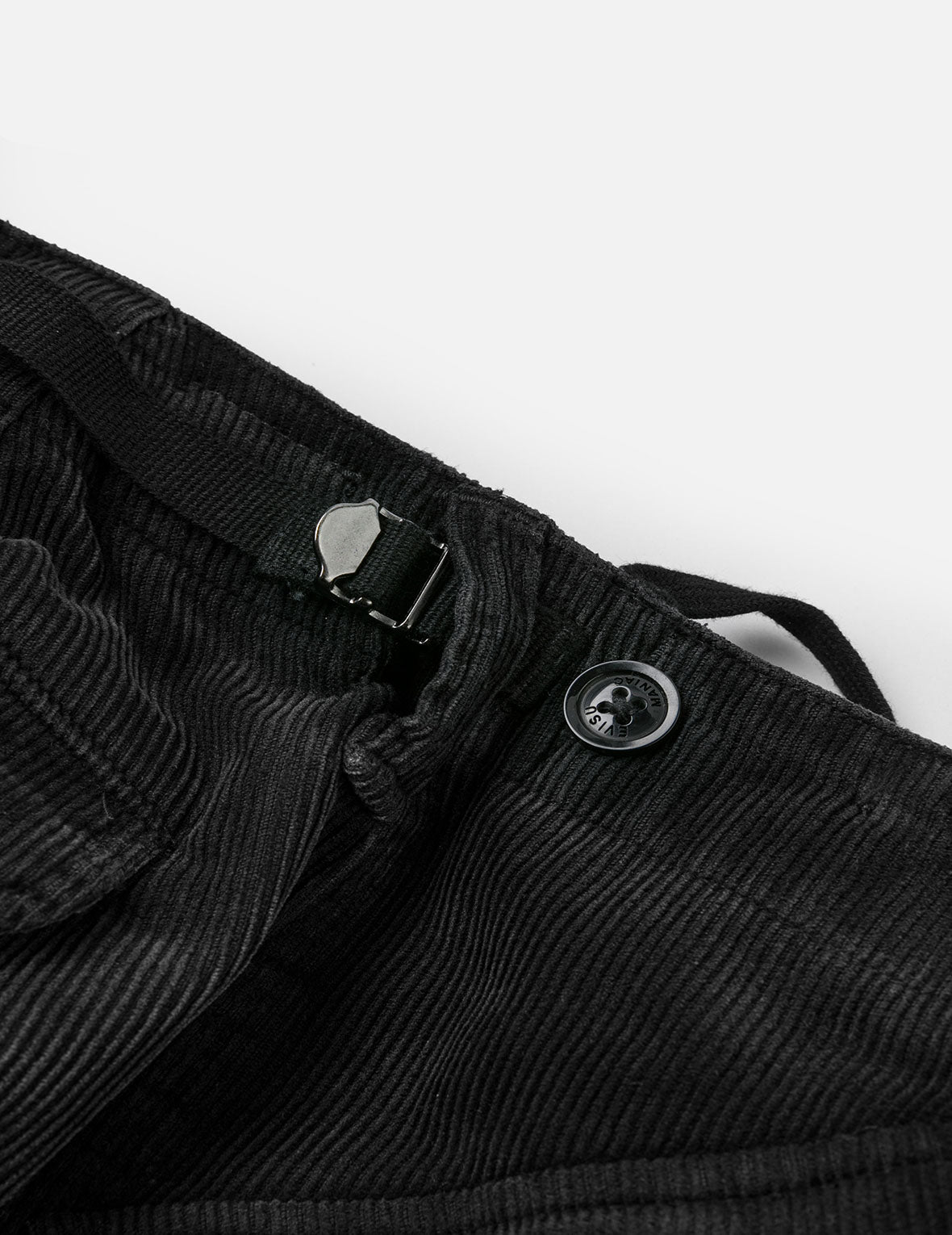 ウォッシュ大黒刺繍ワイドレッグコーデュロイカーゴパンツ