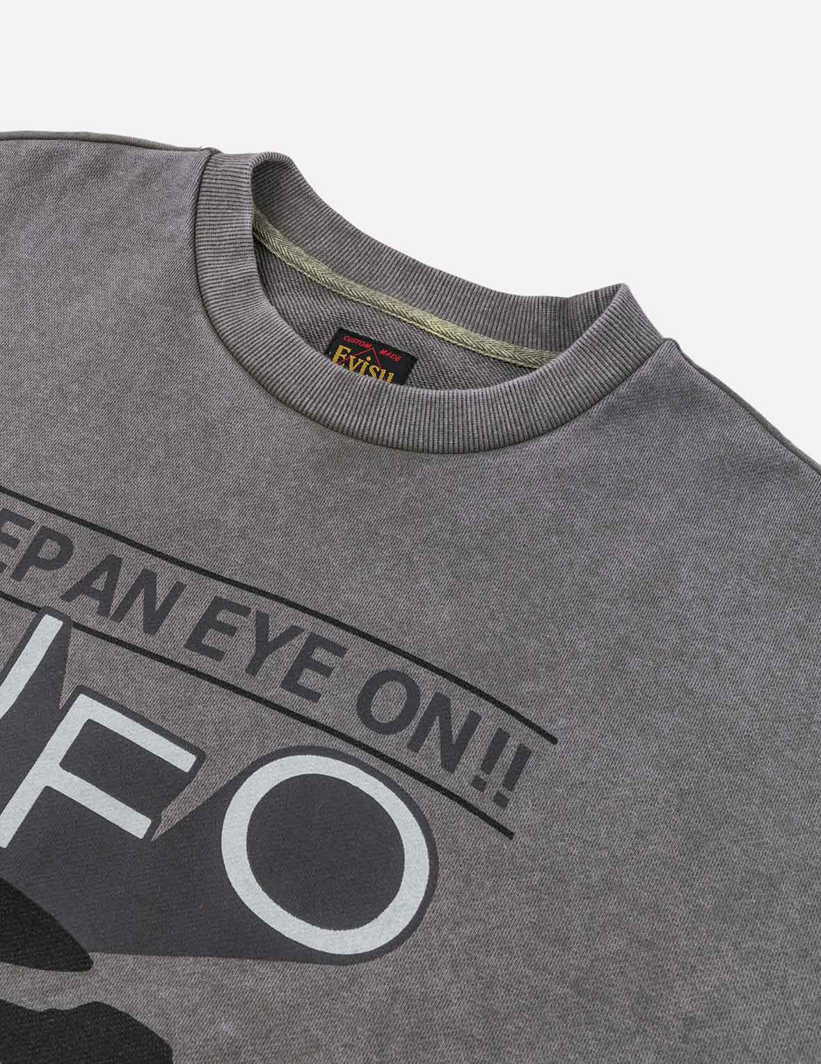 UFOプリントとカモメアップリケ リラックスフィット フーディー