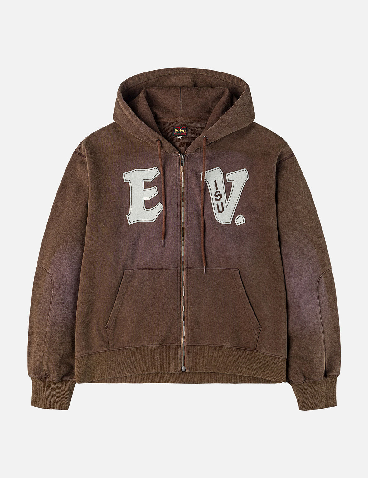 EV and Seagull Patches Embroidery Relax Fit Hoodie Jacket
