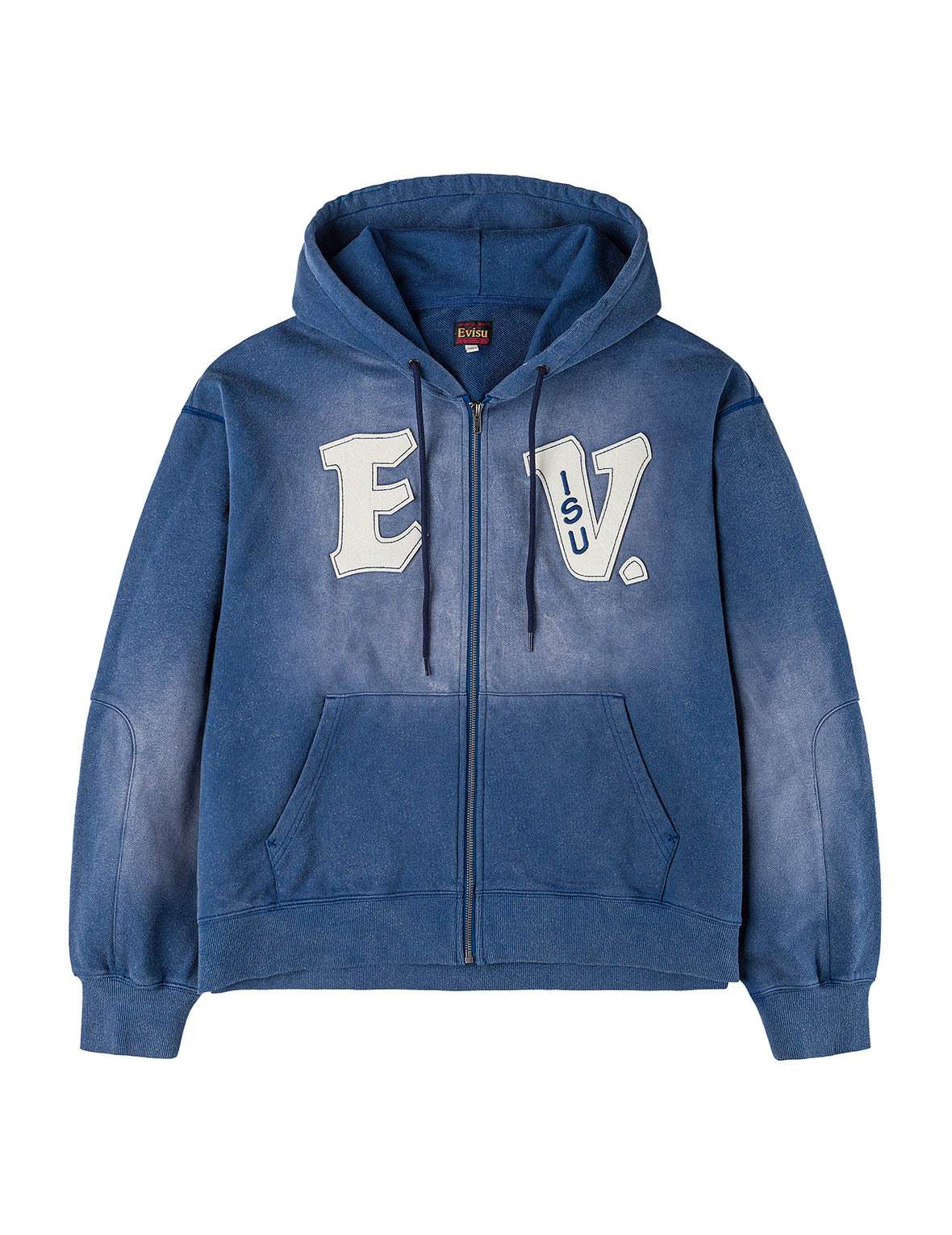EV and Seagull Patches Embroidery Relax Fit Hoodie Jacket