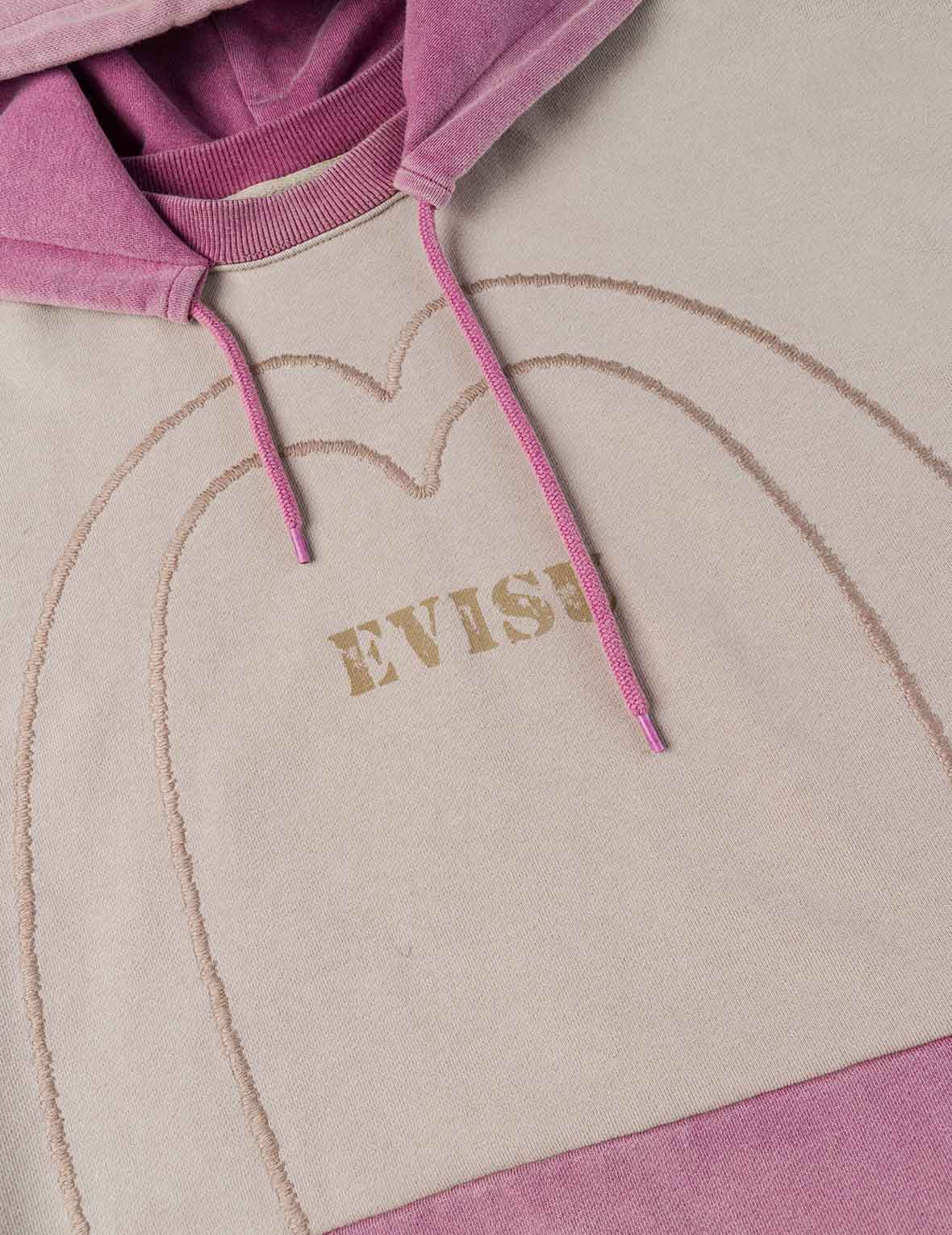 カラーブロッキングロゴプリントと大黒刺繍 レギュラーフィット フーディー