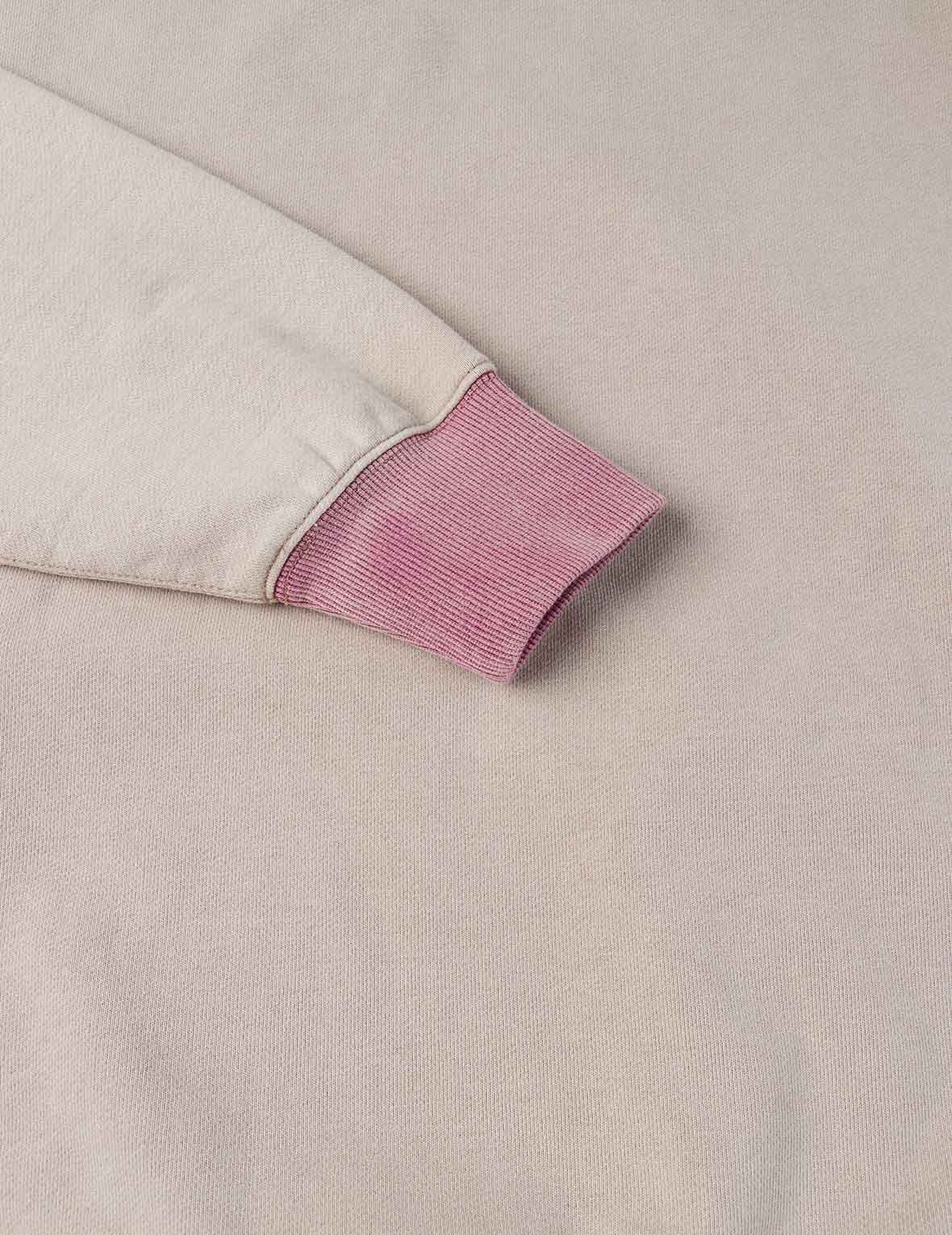 カラーブロッキングロゴプリントと大黒刺繍 レギュラーフィット フーディー