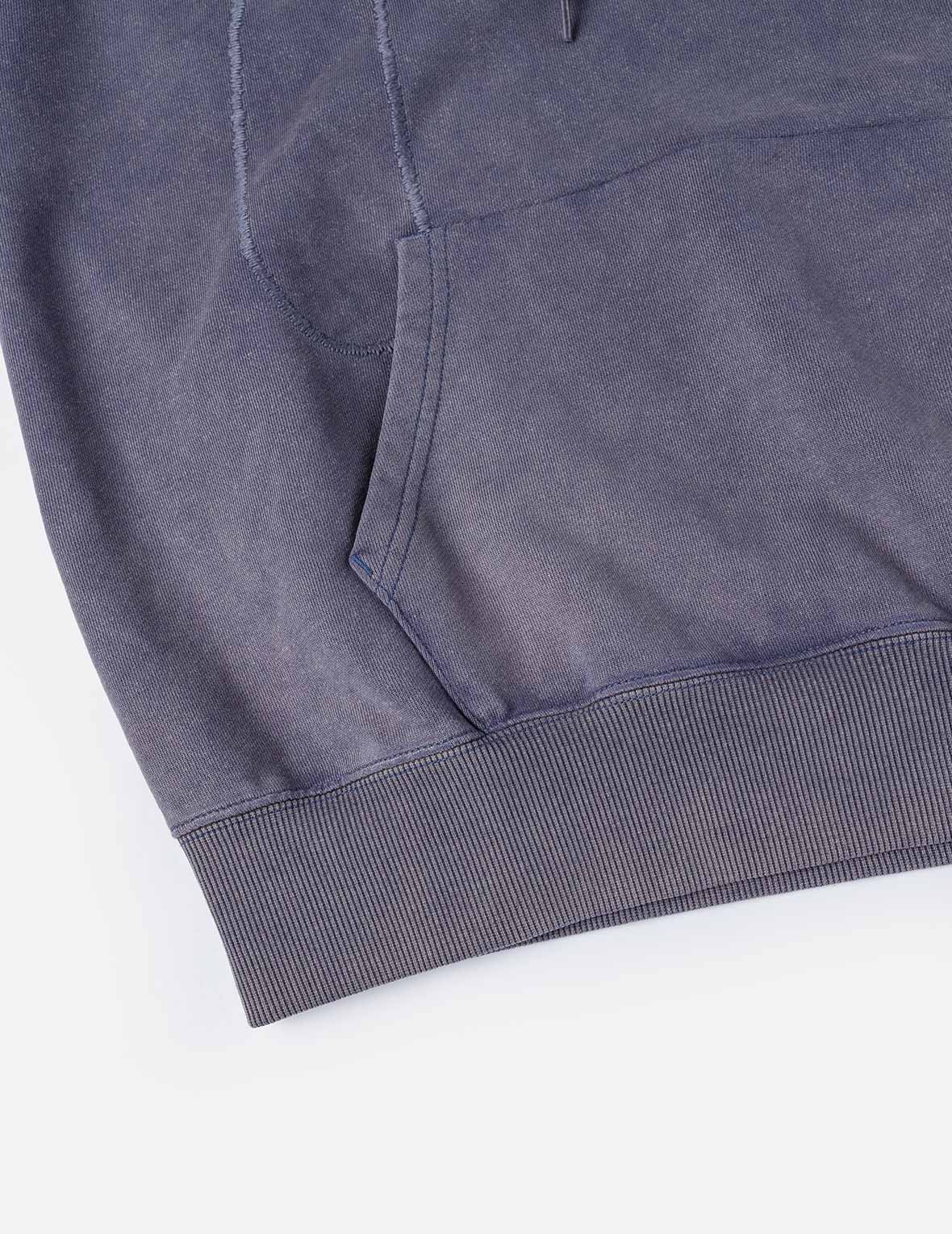 ヘビーウォッシュ大黒刺繍レギュラーフィットフーディ