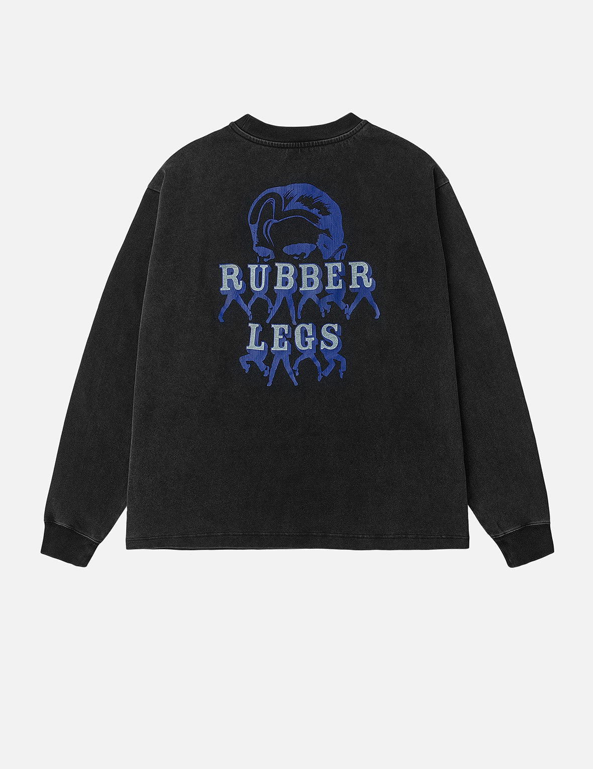 カモメとラバーレッグプリント リラックスフィット 長袖Tシャツ