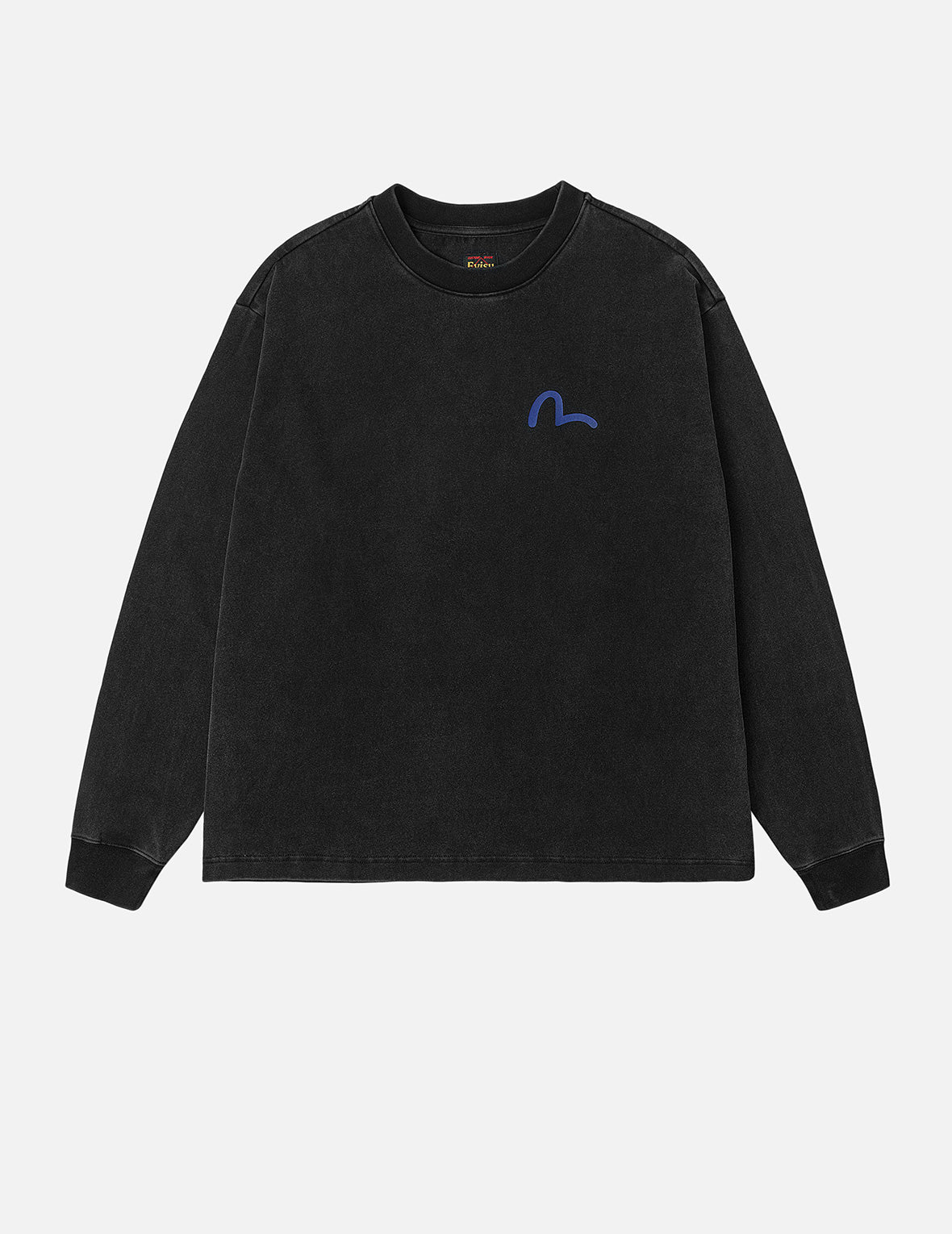 カモメとラバーレッグプリント リラックスフィット 長袖Tシャツ