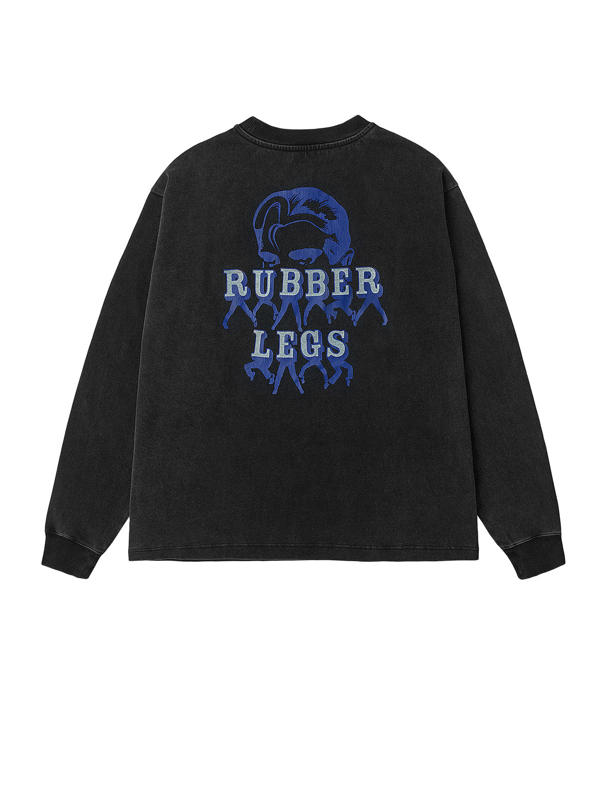 カモメとラバーレッグプリント リラックスフィット 長袖Tシャツ