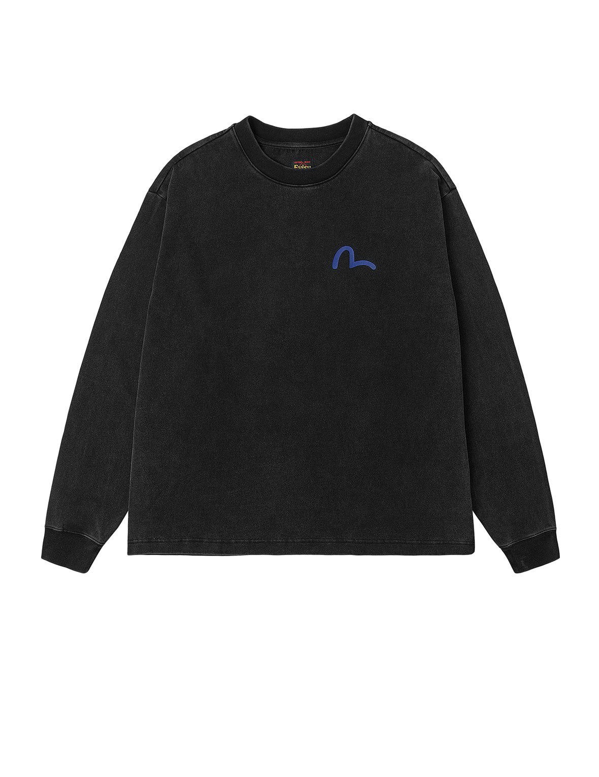 カモメとラバーレッグプリント リラックスフィット 長袖Tシャツ