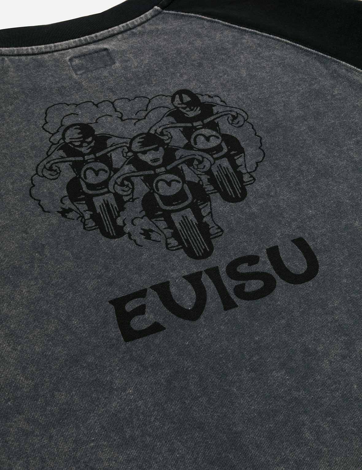 レトロモトクロスプリント リラックスフィット 長袖Tシャツ