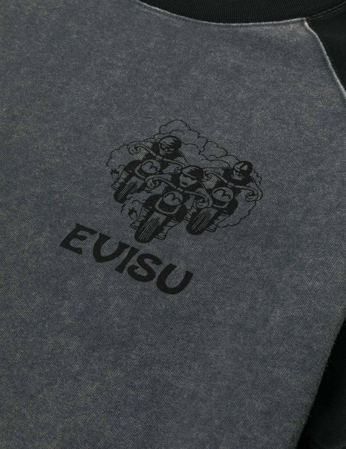 レトロモトクロスプリント リラックスフィット 長袖Tシャツ