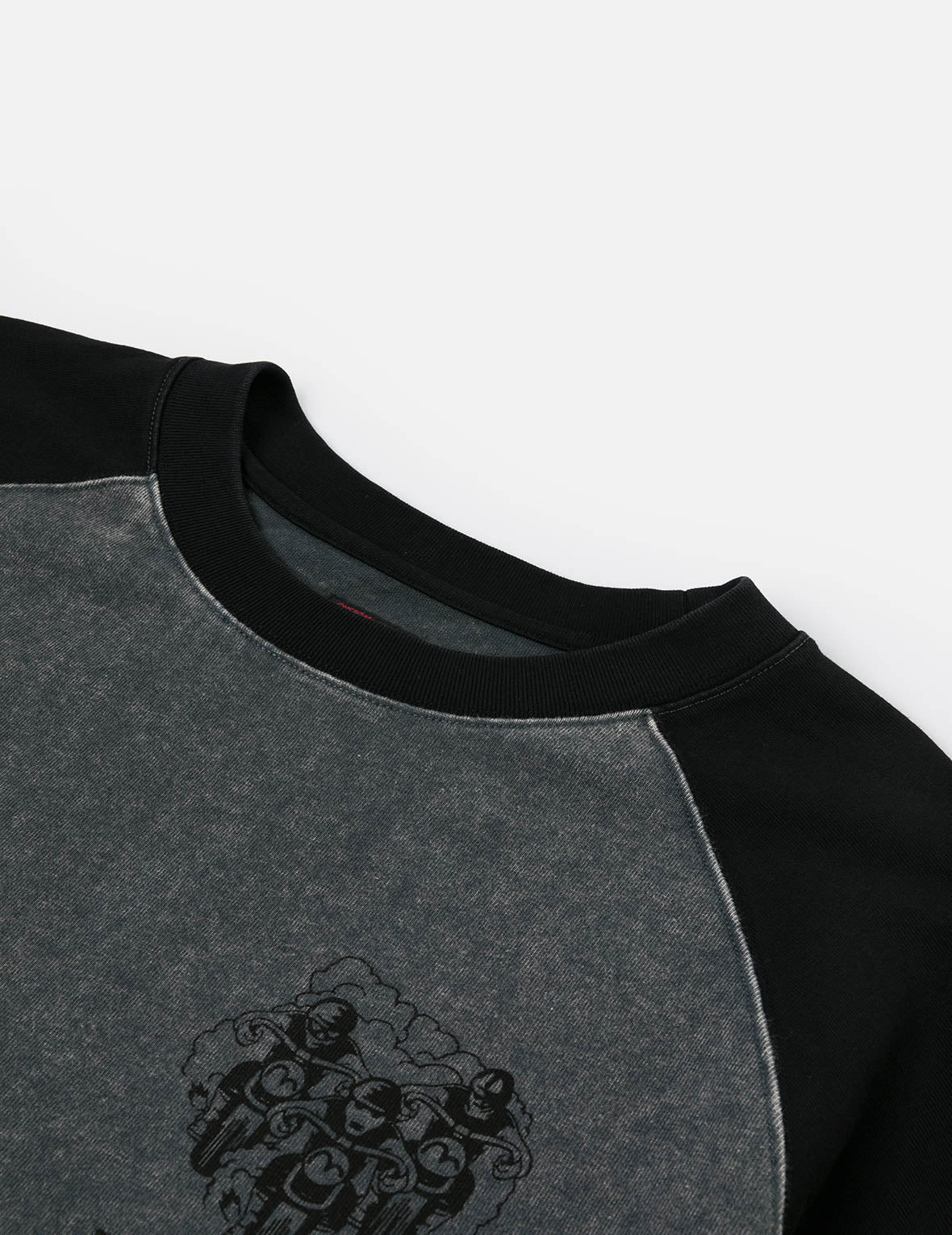 レトロモトクロスプリント リラックスフィット 長袖Tシャツ