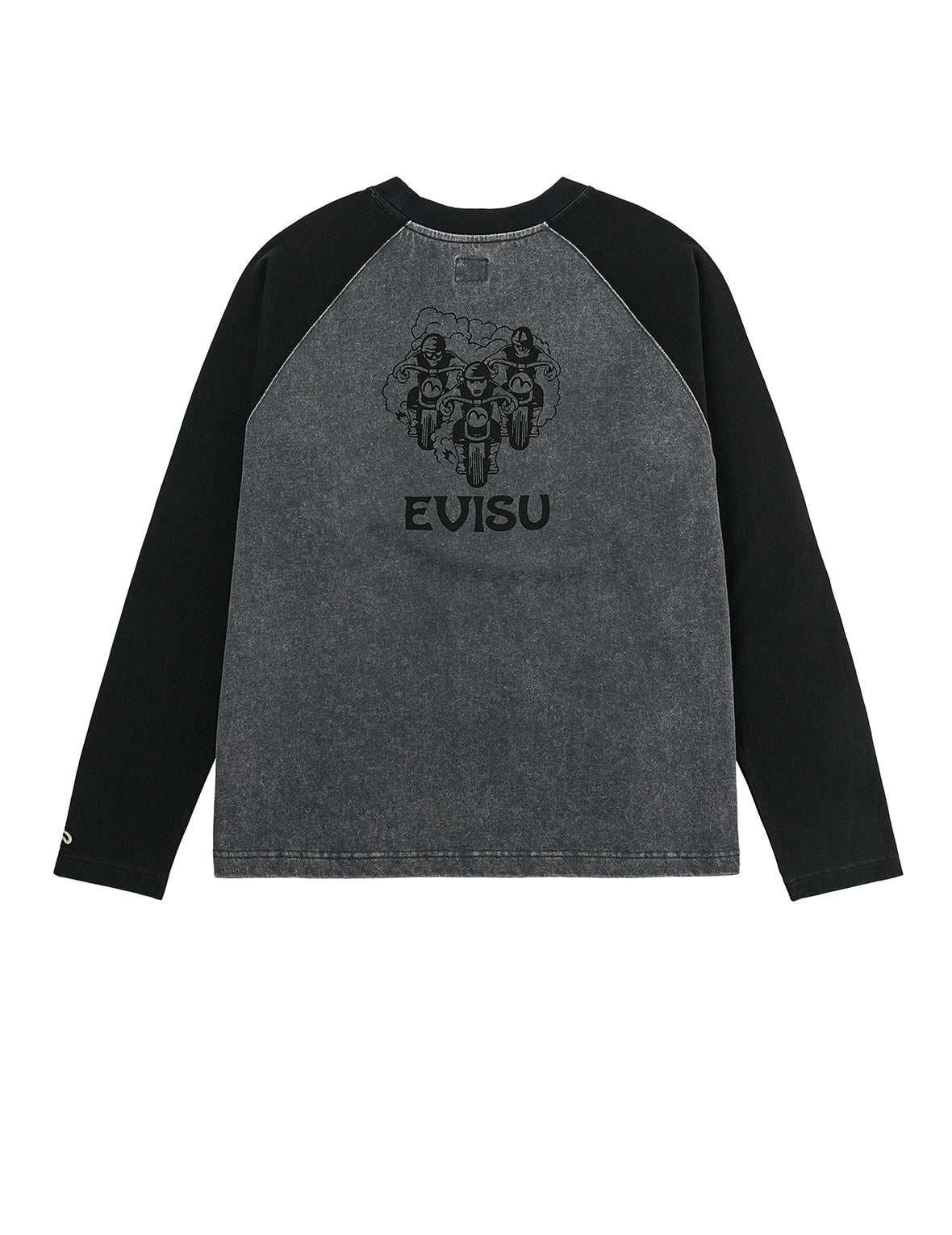 レトロモトクロスプリント リラックスフィット 長袖Tシャツ