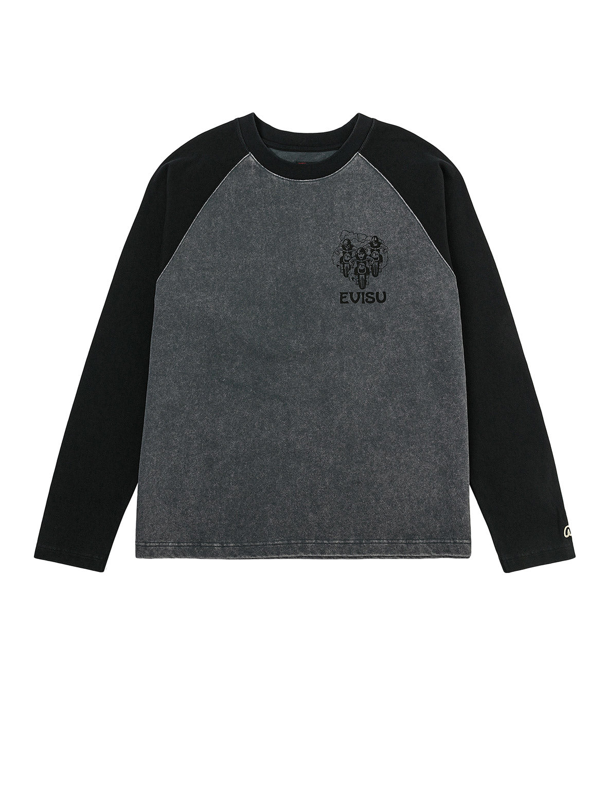 レトロモトクロスプリント リラックスフィット 長袖Tシャツ