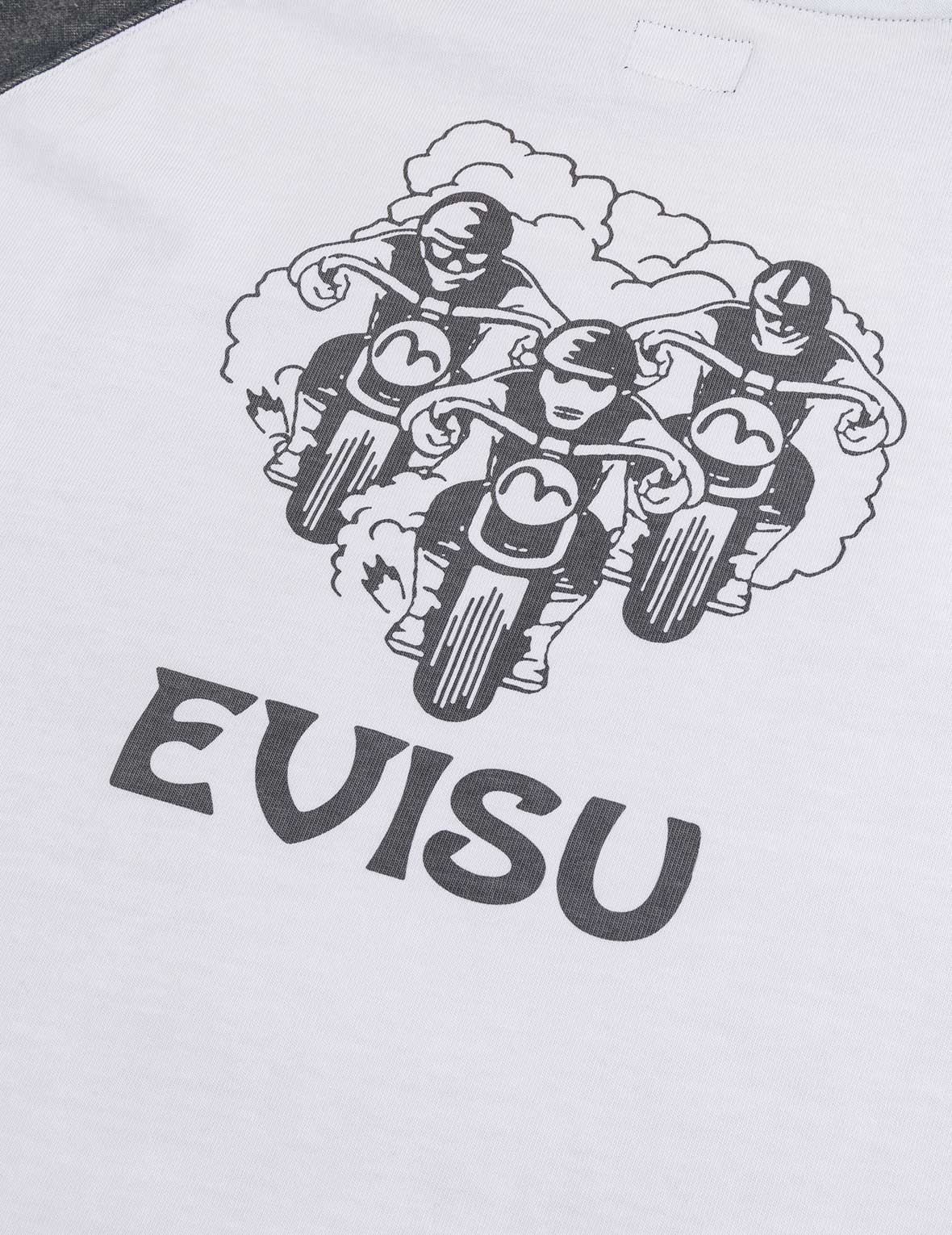 レトロモトクロスプリント リラックスフィット 長袖Tシャツ