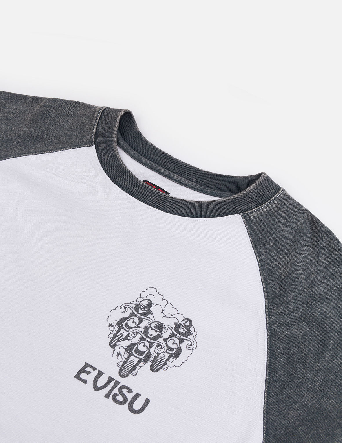 レトロモトクロスプリント リラックスフィット 長袖Tシャツ