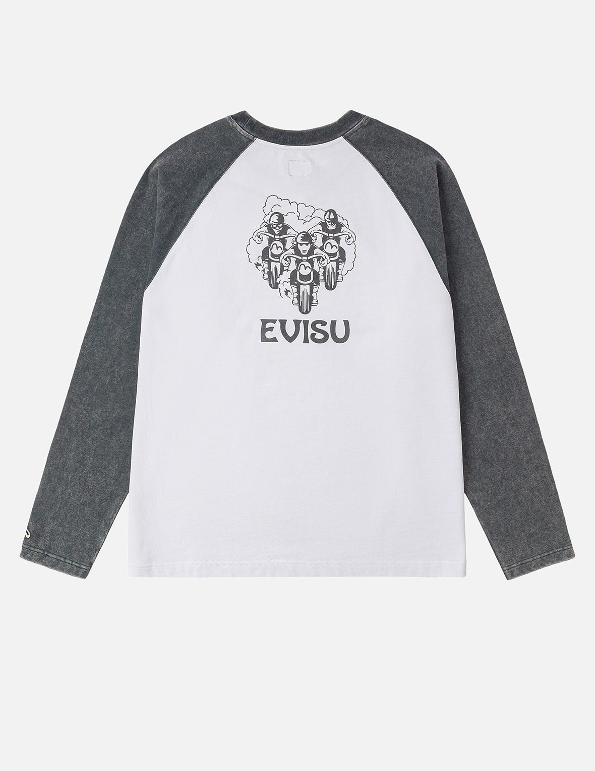 レトロモトクロスプリント リラックスフィット 長袖Tシャツ