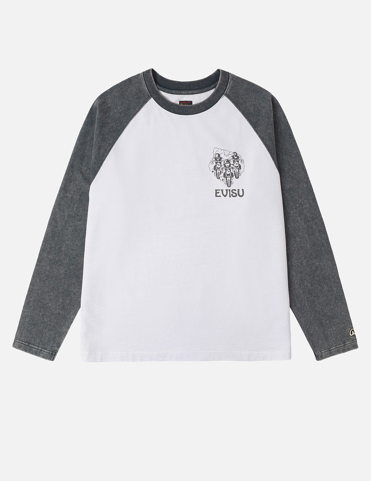 レトロモトクロスプリント リラックスフィット 長袖Tシャツ