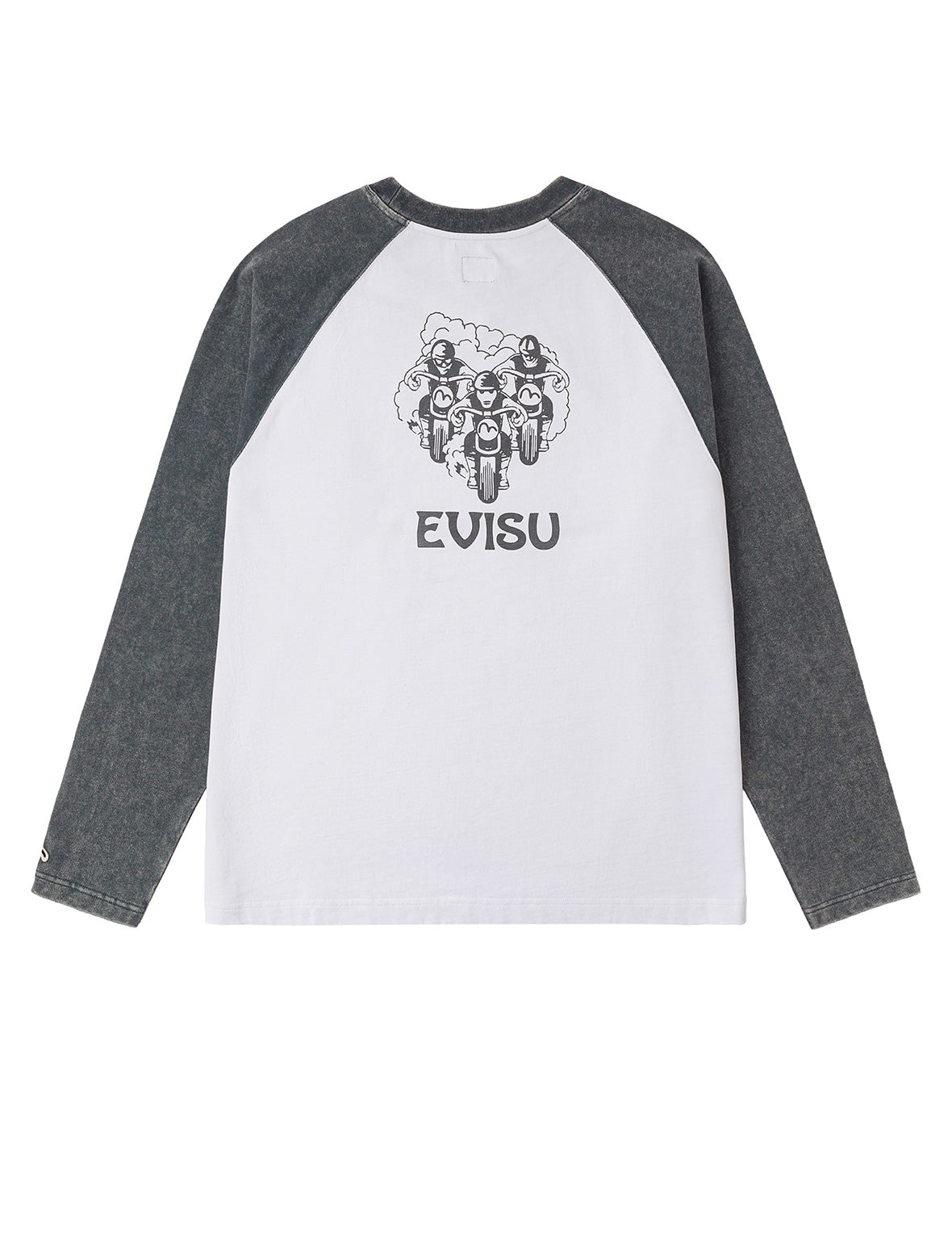 レトロモトクロスプリント リラックスフィット 長袖Tシャツ