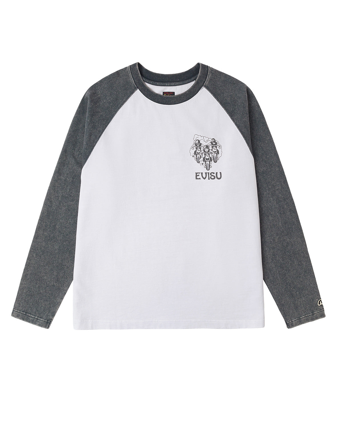 レトロモトクロスプリント リラックスフィット 長袖Tシャツ