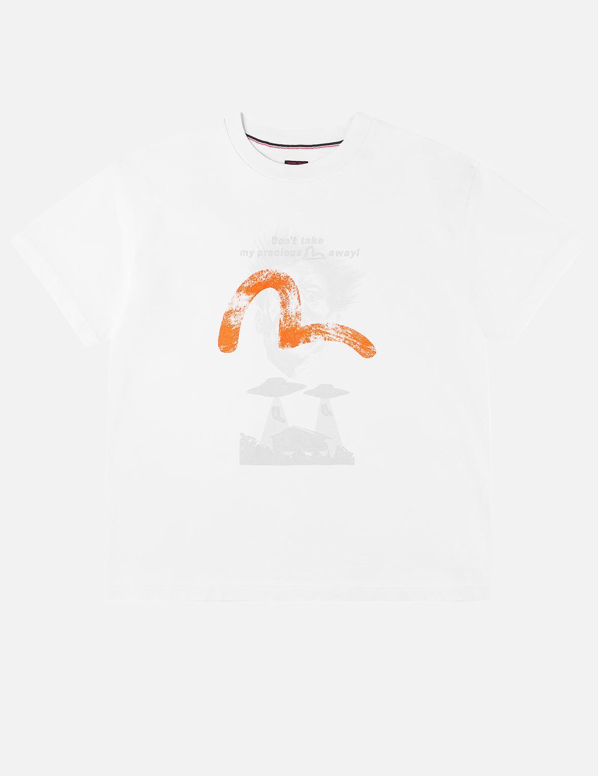 UFO Abduction Print Relax Fit T-shirt