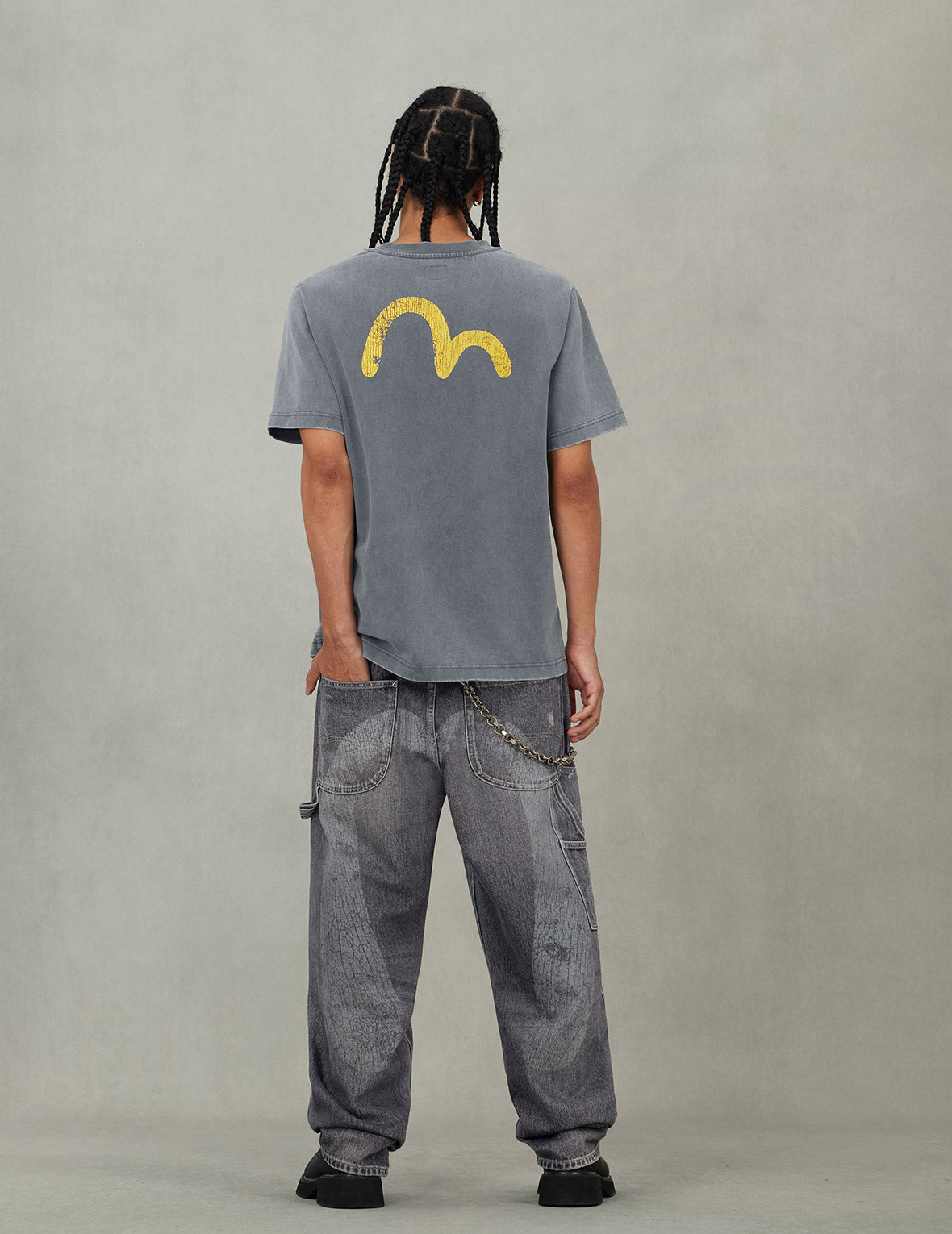 カモメプリントリラックスフィットTシャツ