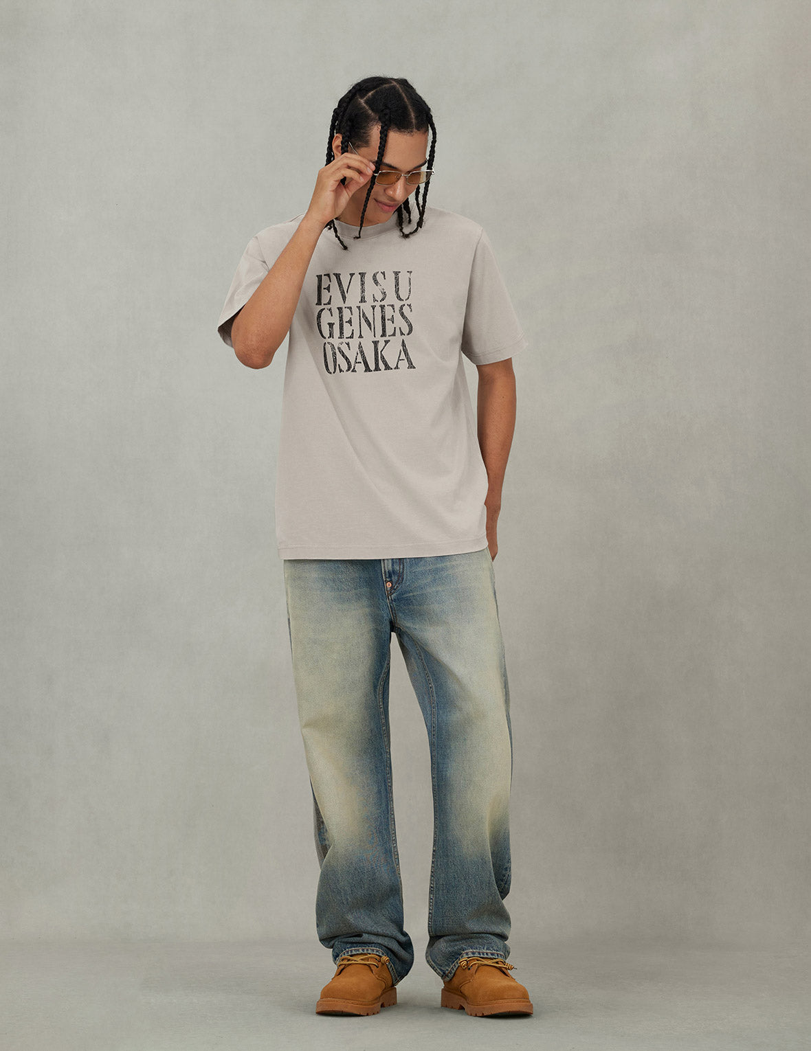 カモメプリントリラックスフィットTシャツ