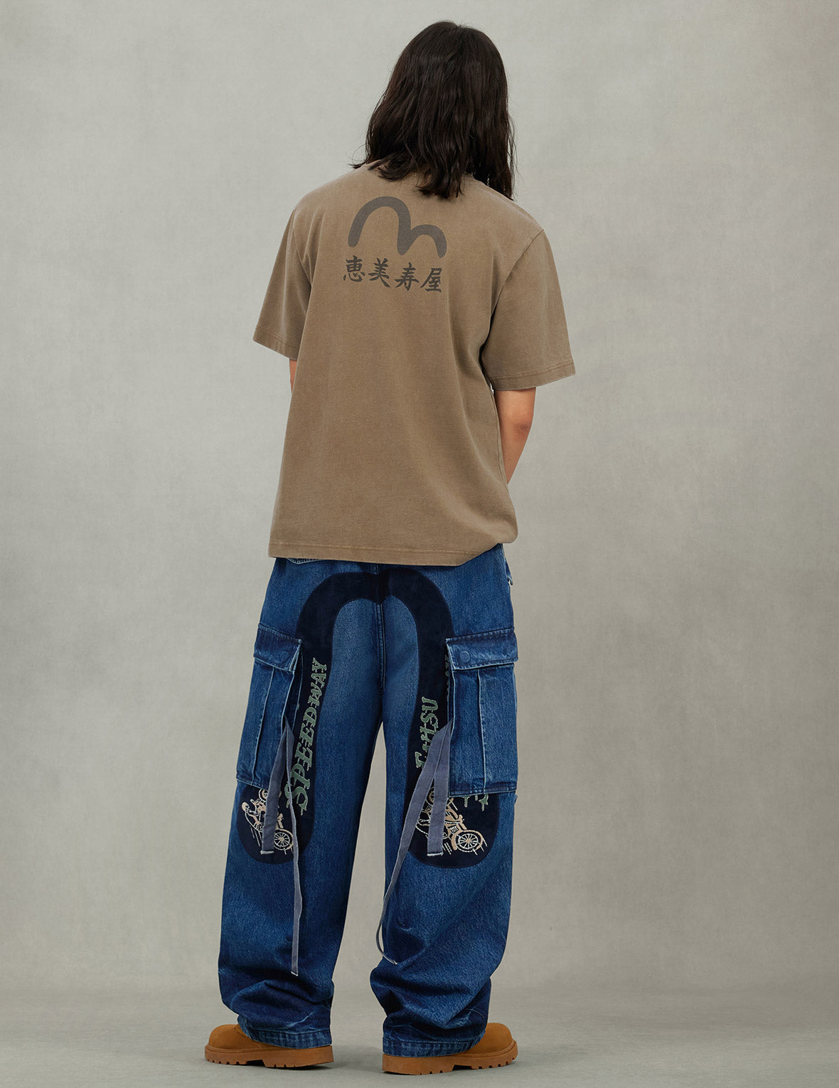 カモメプリントリラックスフィットTシャツ