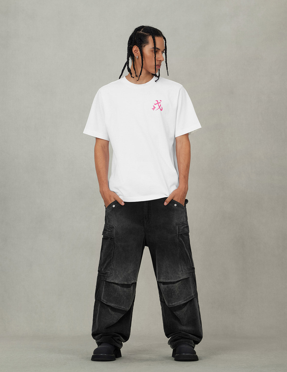 カモメプリントリラックスフィットTシャツ