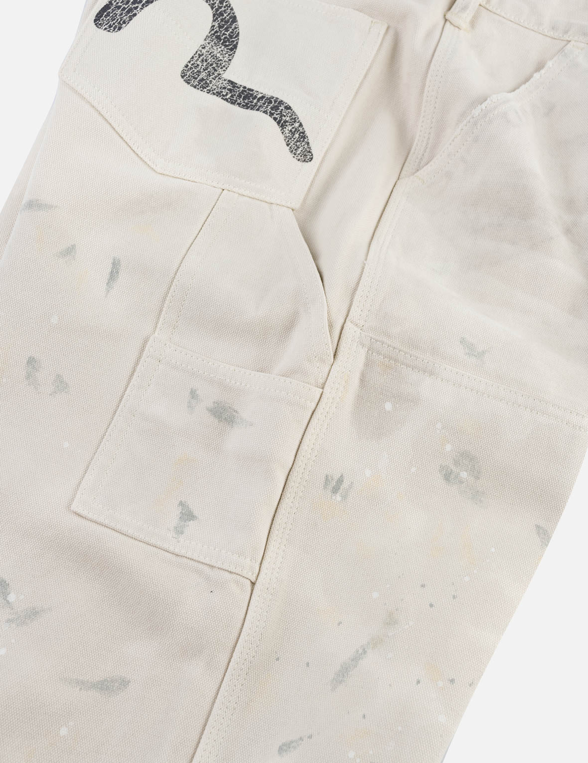 Distressed Double Knee Utility Pants