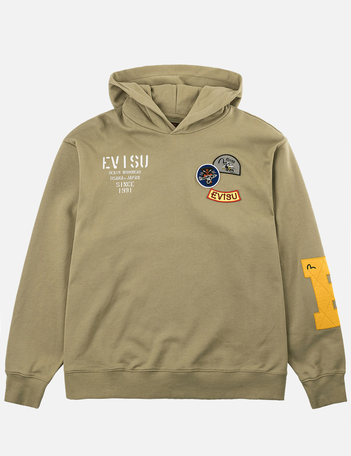 Multi-Badge EVISU Hooded Sweatshirt