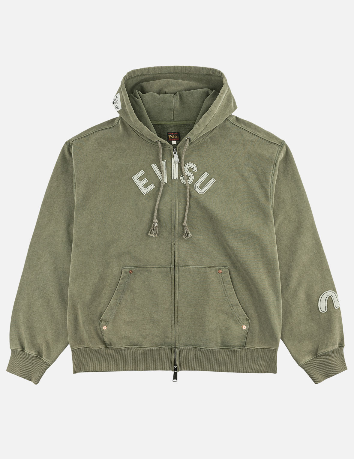 EVISU パッチ ジップフーディ