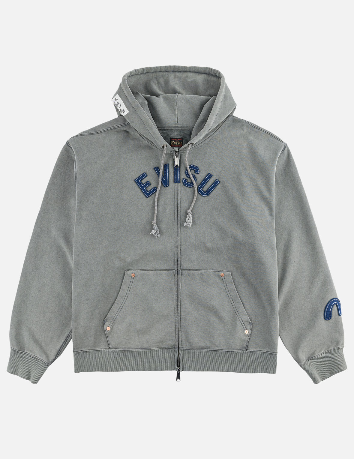 EVISU パッチ ジップフーディ