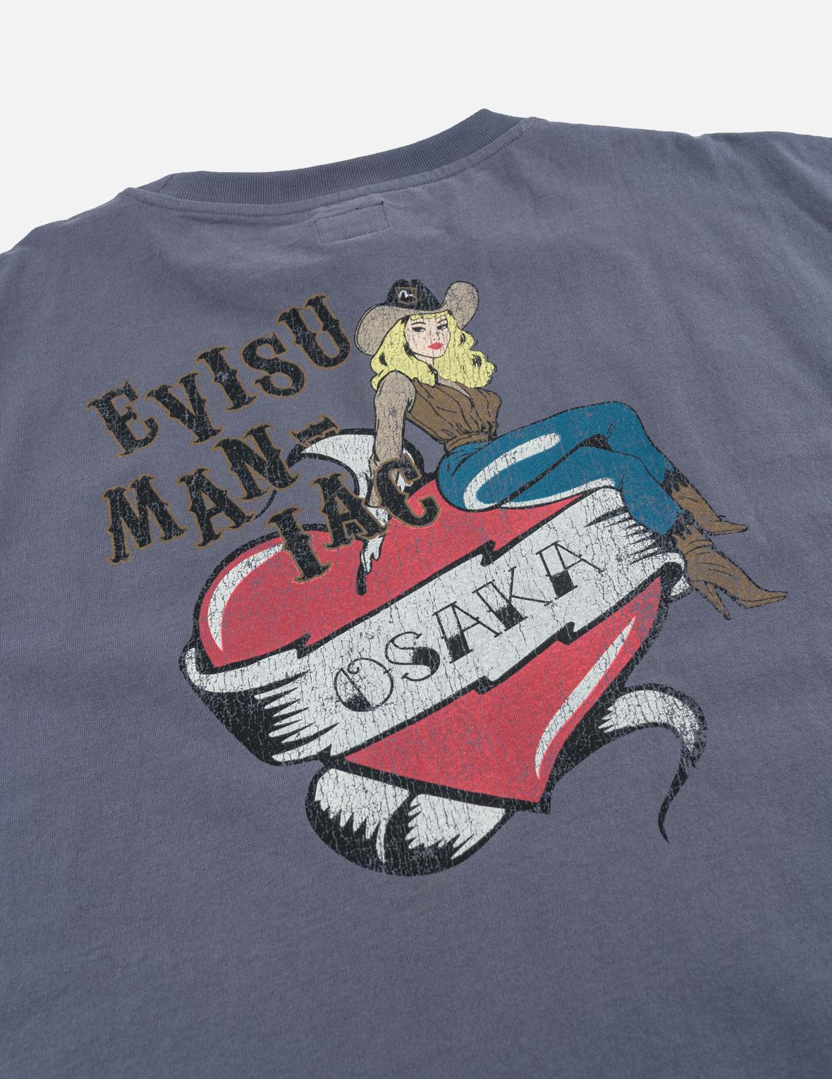 ハートカウガールプリント Tシャツ
