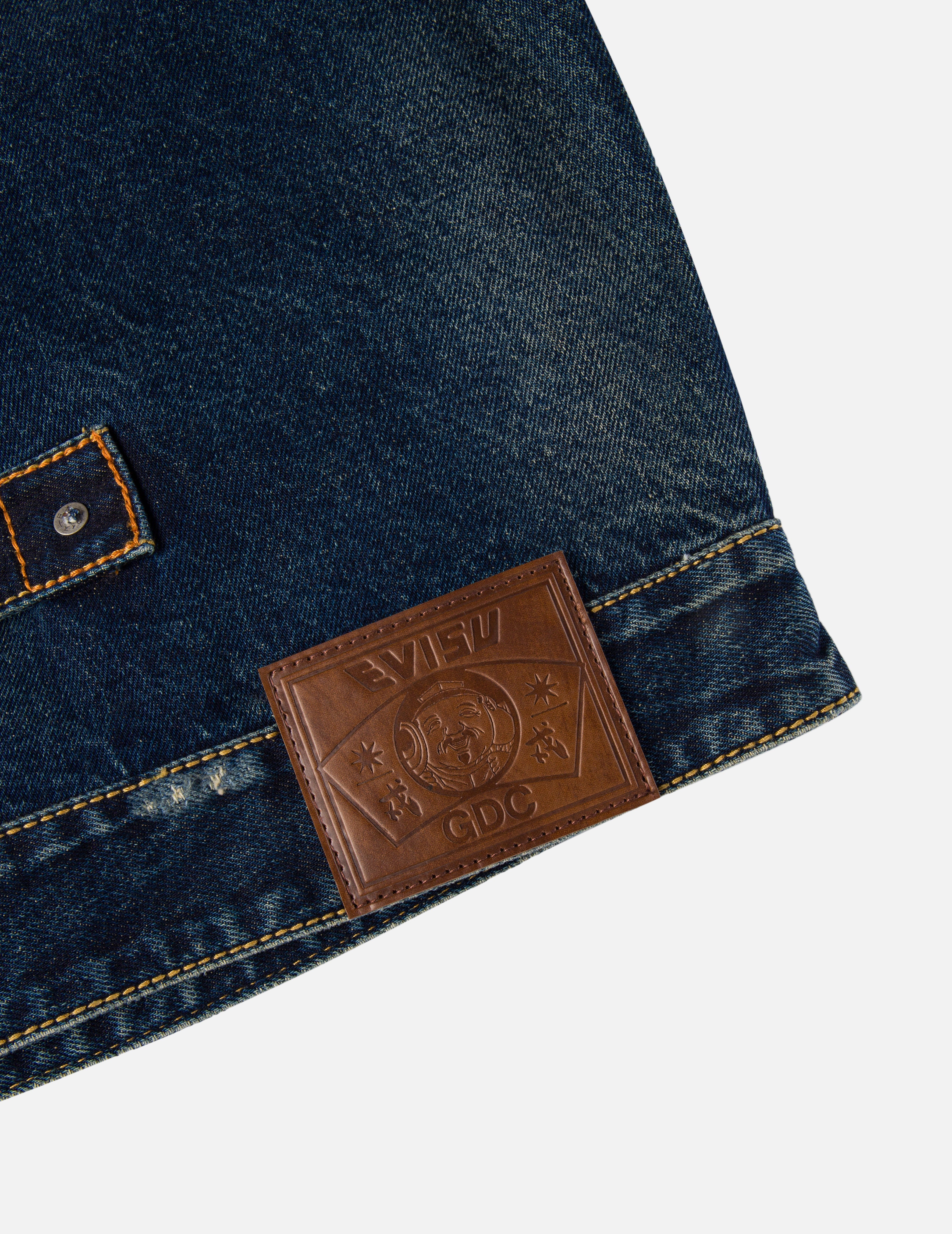 EVISU X GDC ウォッシュド リラックスフィット デニムジャケット