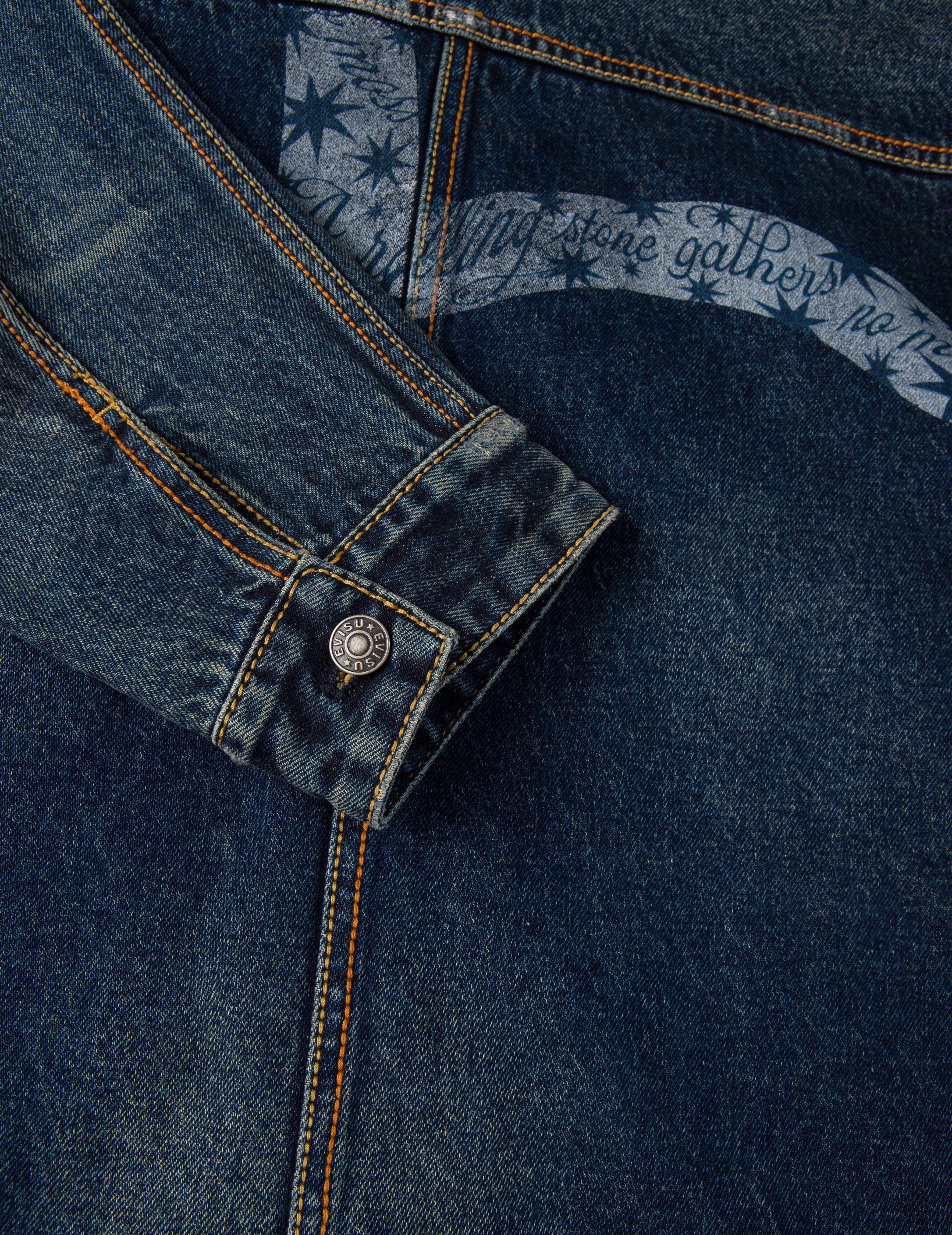 EVISU X GDC ウォッシュド リラックスフィット デニムジャケット