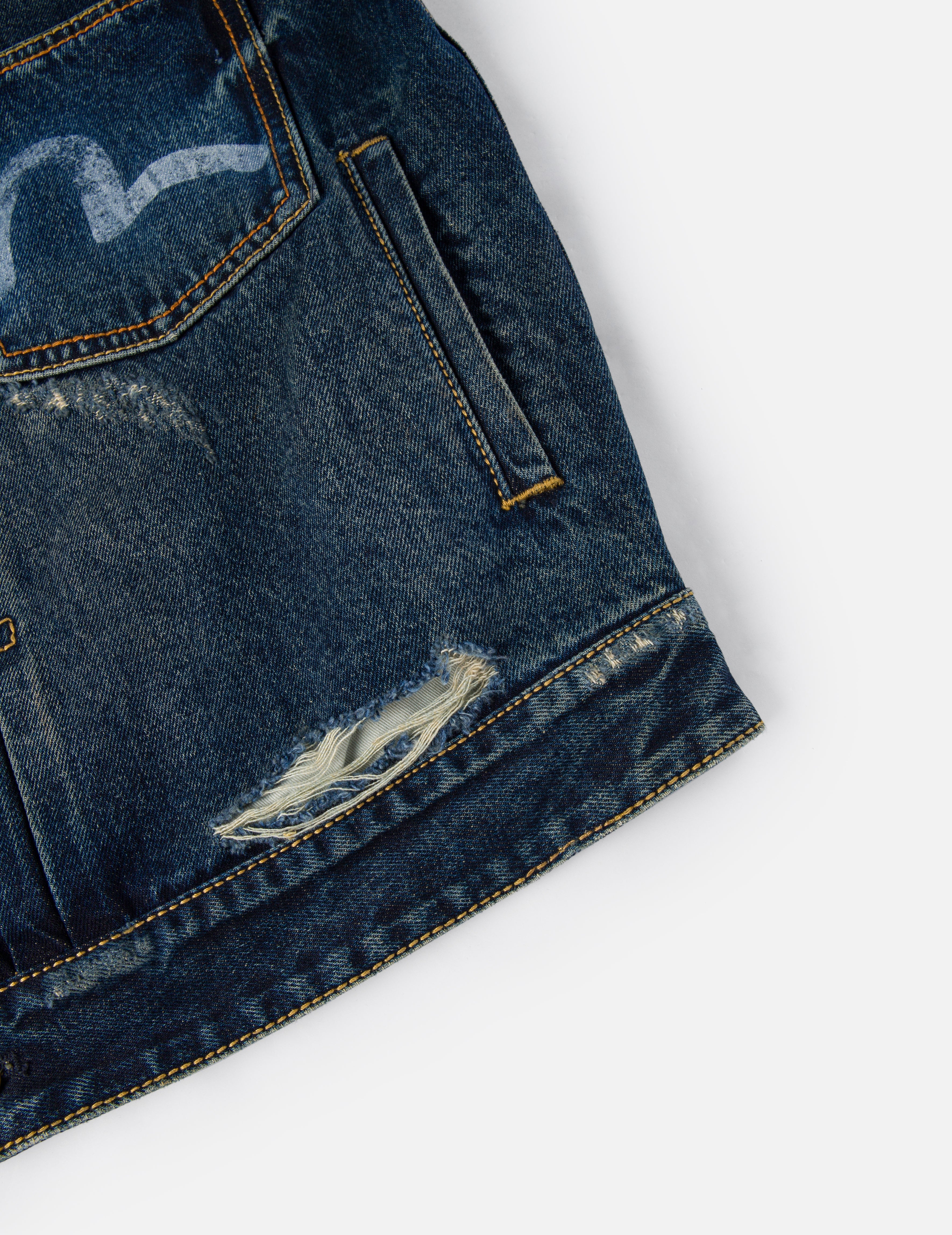 EVISU X GDC ウォッシュド リラックスフィット デニムジャケット