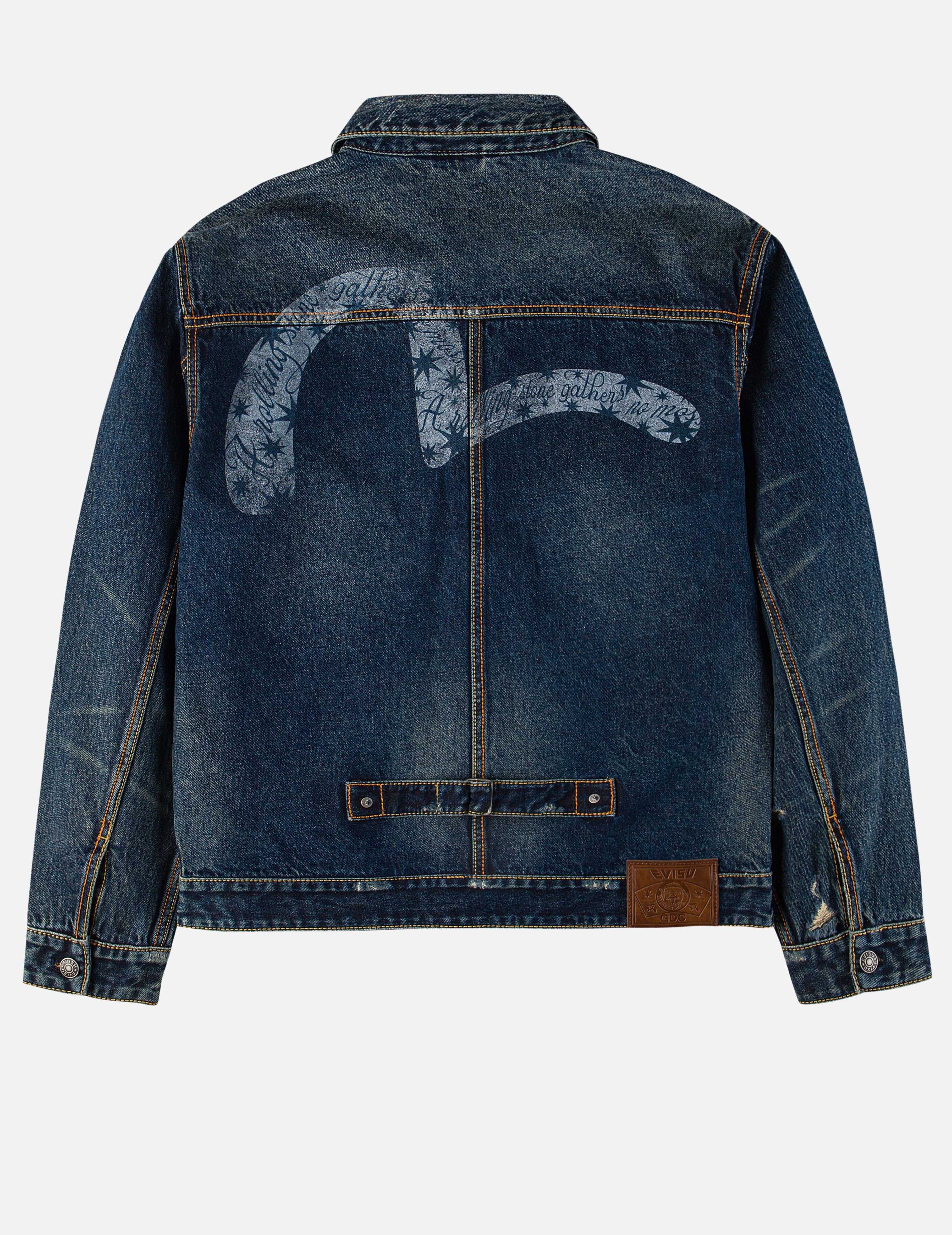 EVISU X GDC ウォッシュド リラックスフィット デニムジャケット