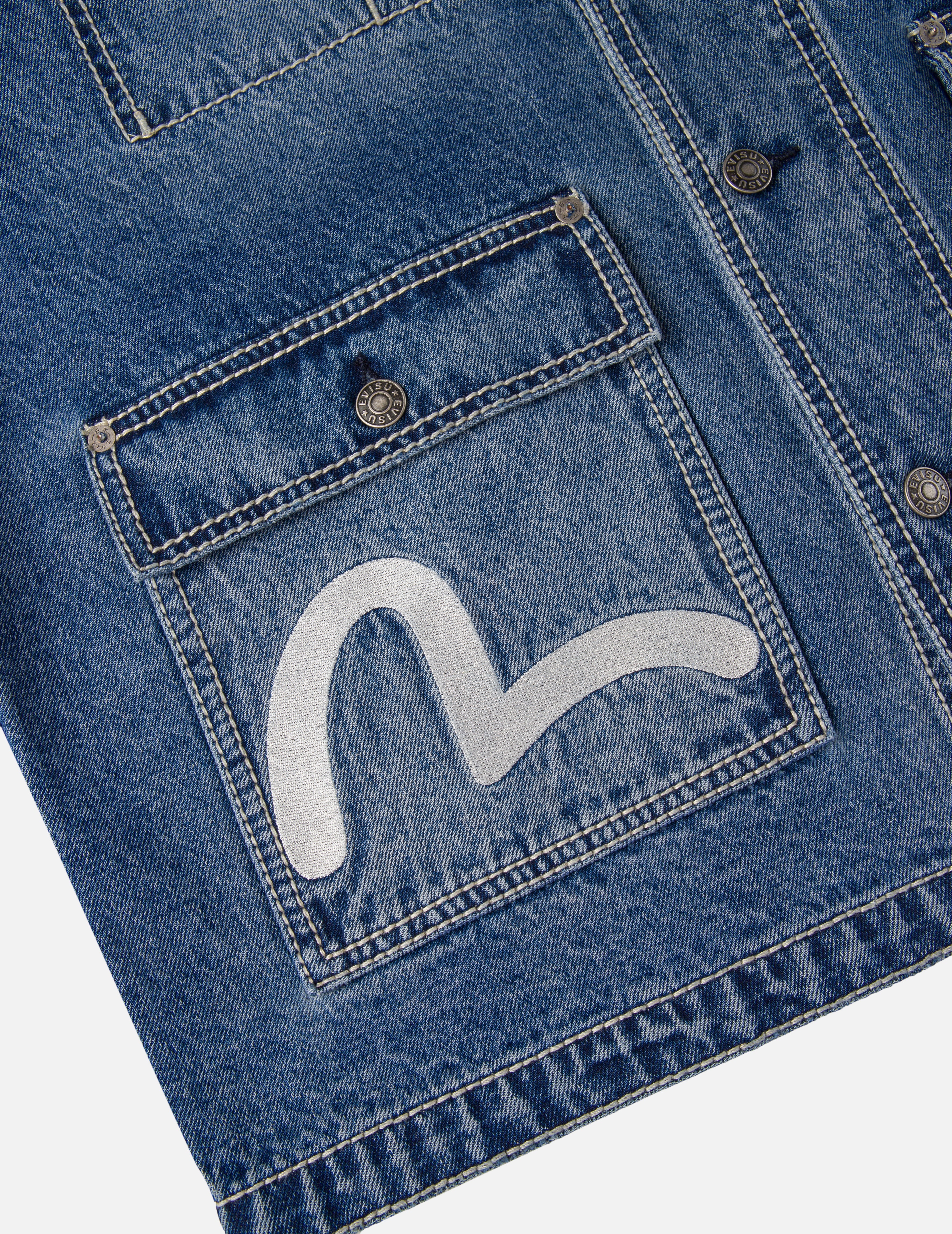 EVISU X GDC Embroidery Relax Fit Denim Jacket