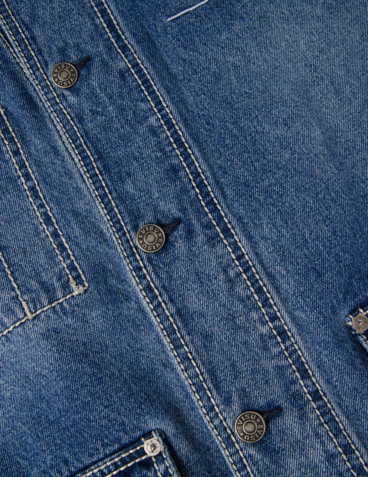 EVISU X GDC Embroidery Relax Fit Denim Jacket