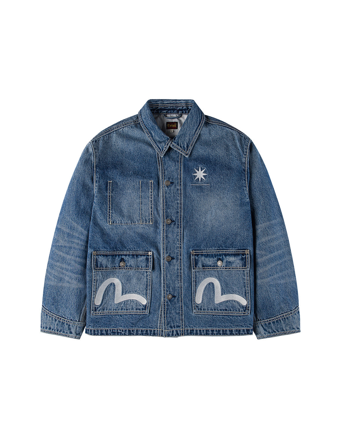 EVISU X GDC Embroidery Relax Fit Denim Jacket