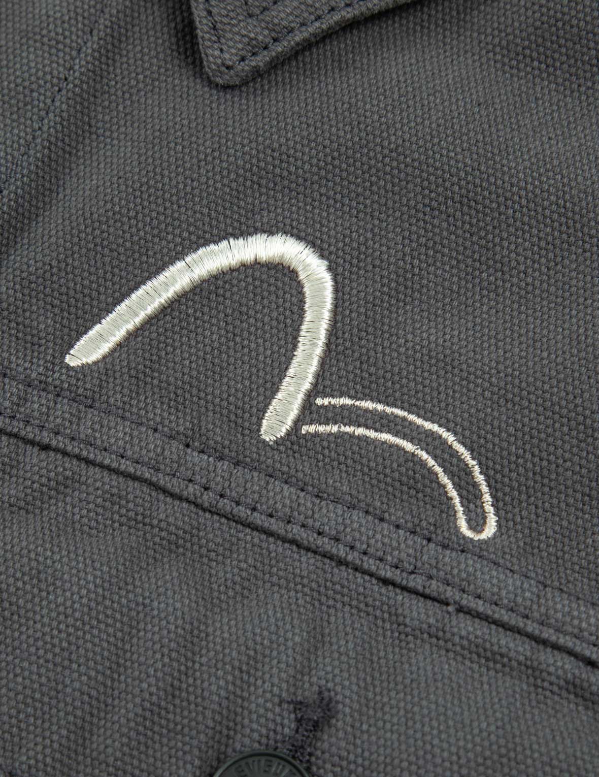 モノグラム刺繍フードモック3-in-1ルーズフィットジャケット