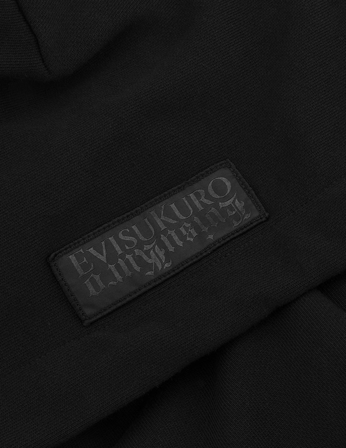 刺し子刺繍アップリケとカモメプリントオーバーサイズフーディ