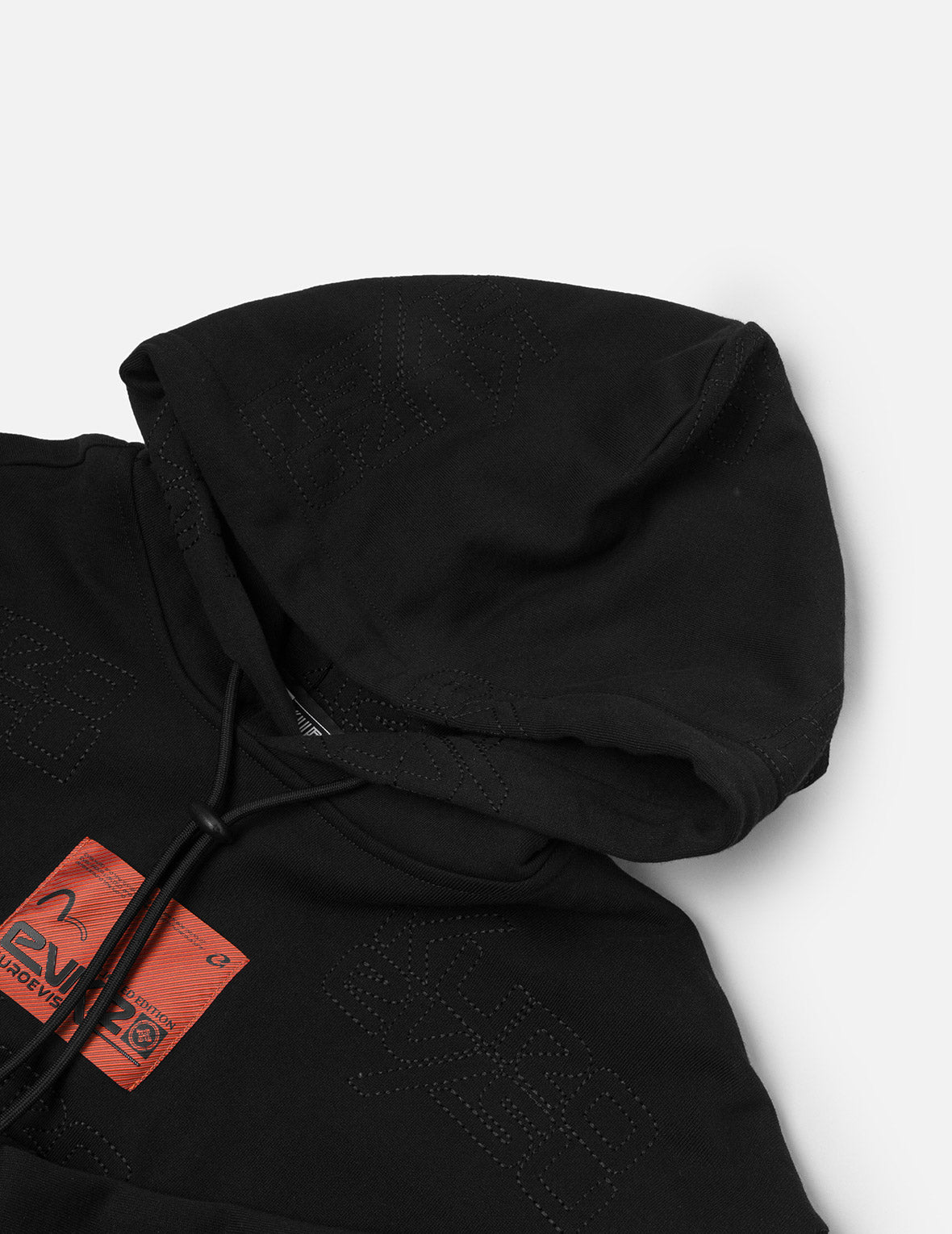 オールオーバーロゴレギュラーフィットキルティングフーディ