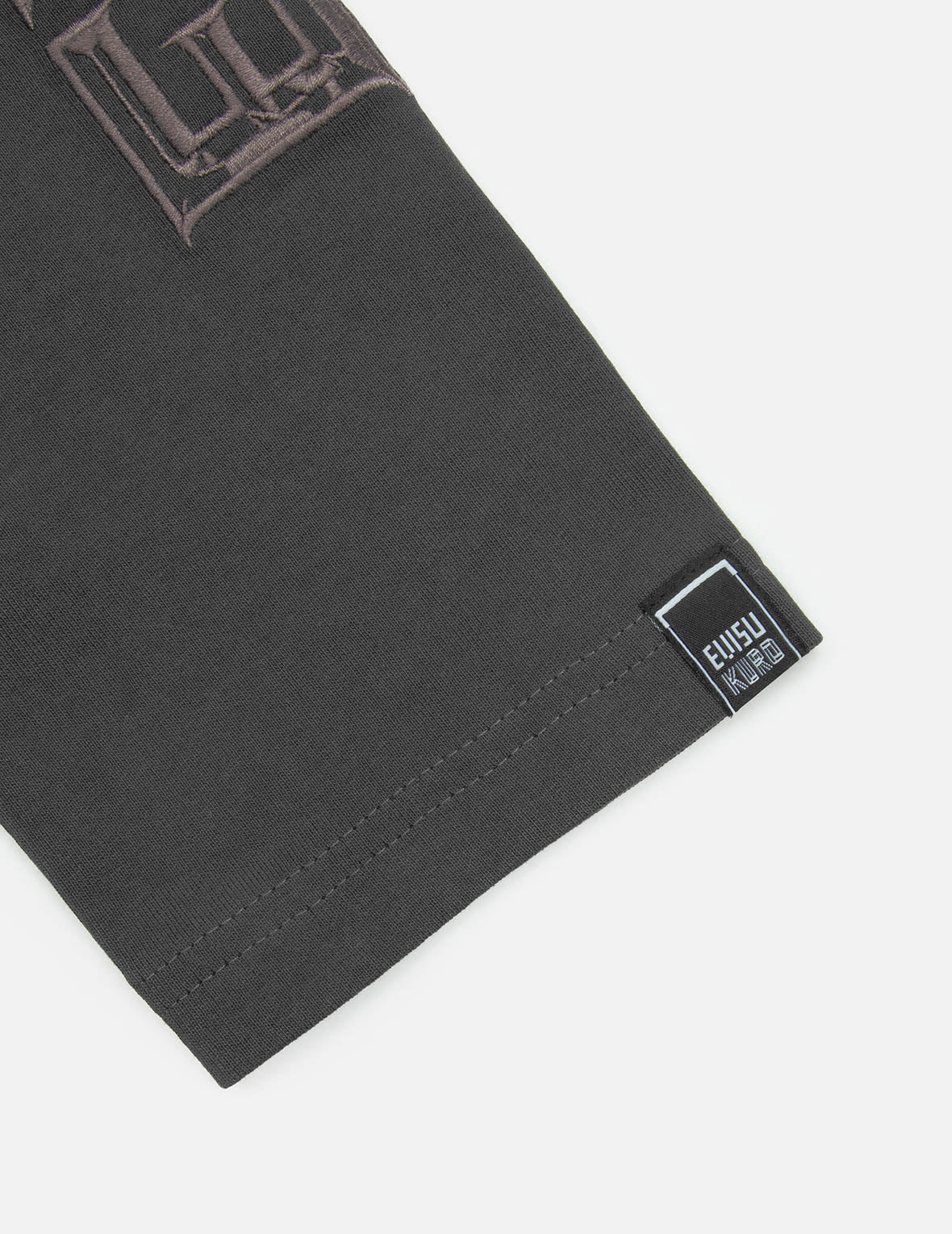 2-in-1 3D Logo Embroidery Loose Fit Long Sleeve T-shirt