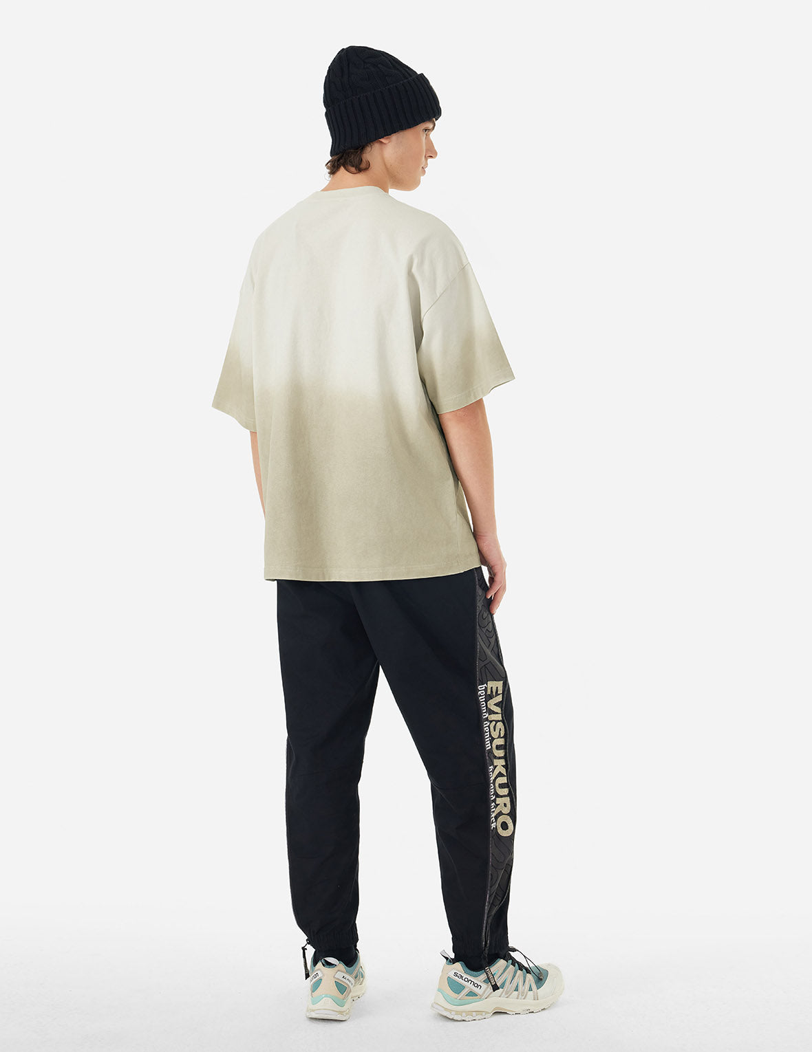 Tie-dye Logo Print and Embroidery Oversized T-shirt