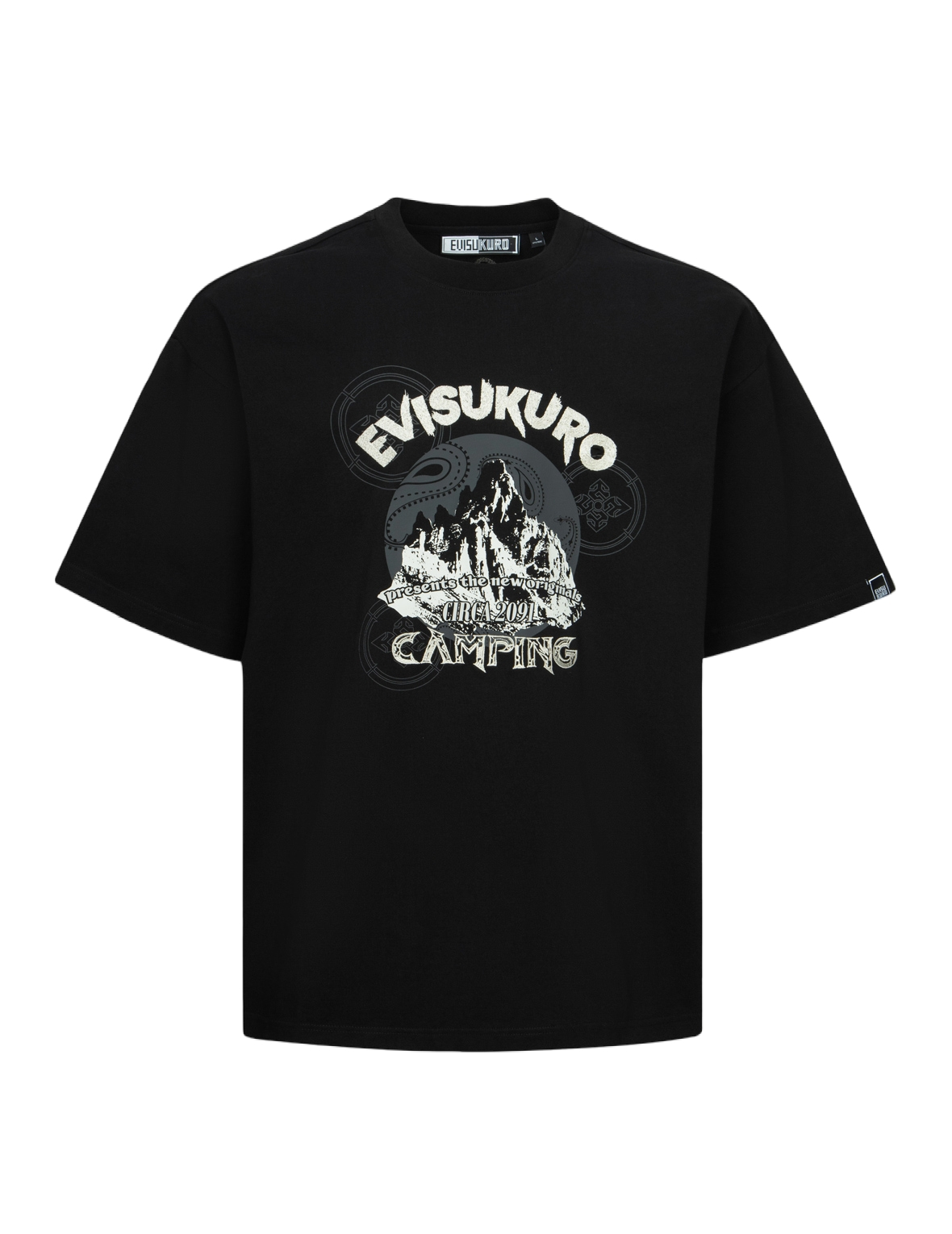 マルチプリントルーズフィットTシャツ