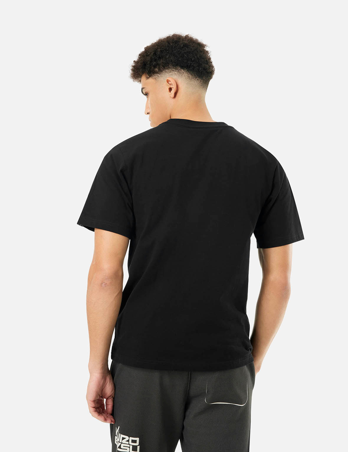 ロゴとテーププリントレギュラーフィットTシャツ