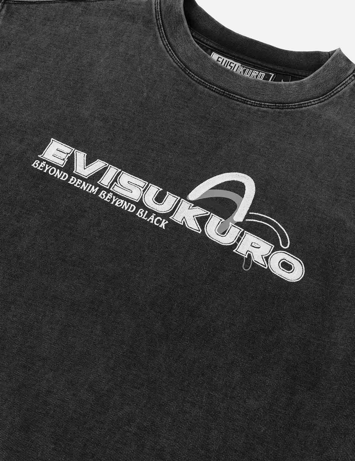 EVISUKUROとカモメプリント リラックスフィット 長袖 Tシャツ